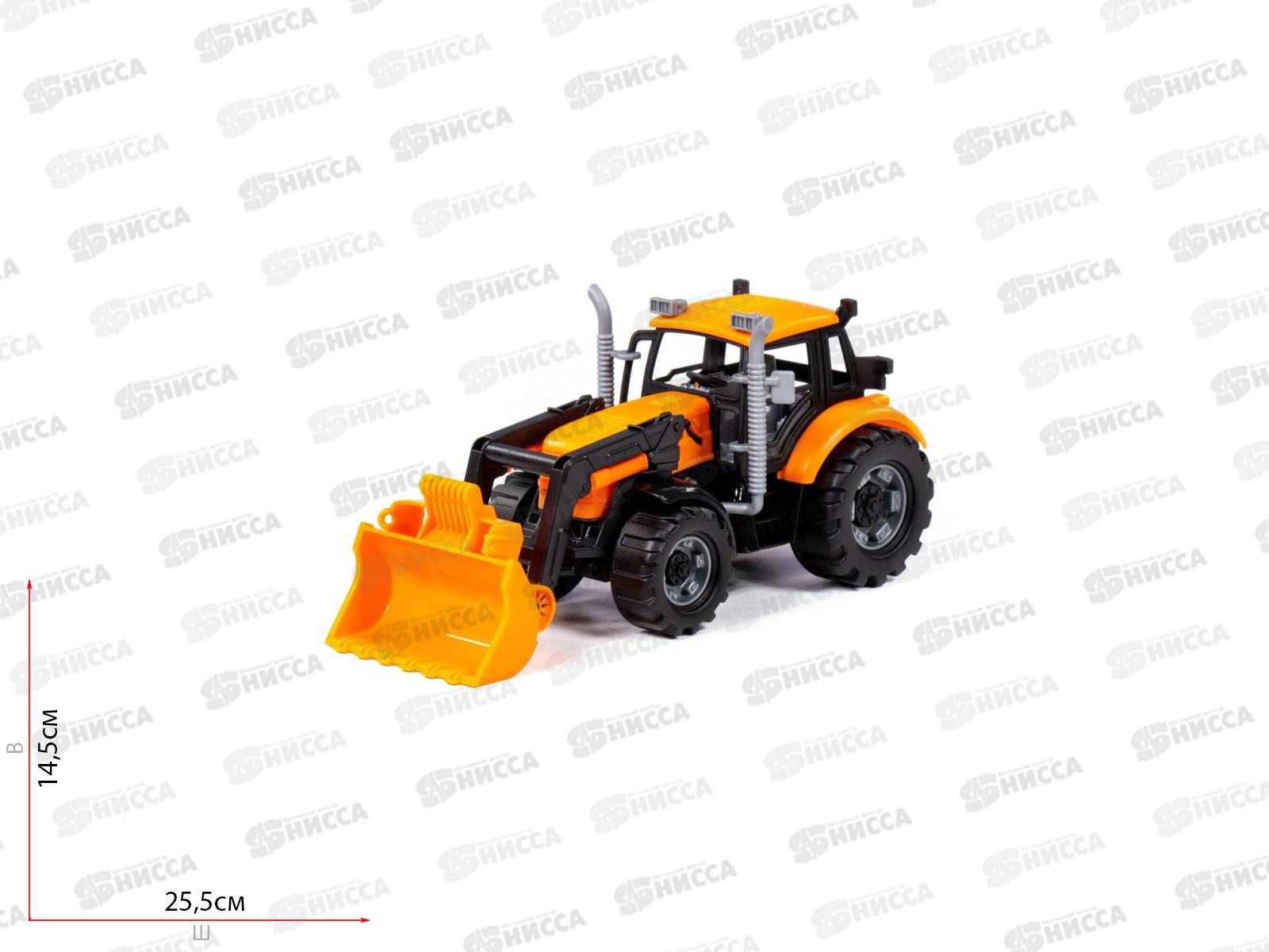 Погрузчик &quotПрогресс&quot инерционный (оранжевый) в коробке, 91802  *12