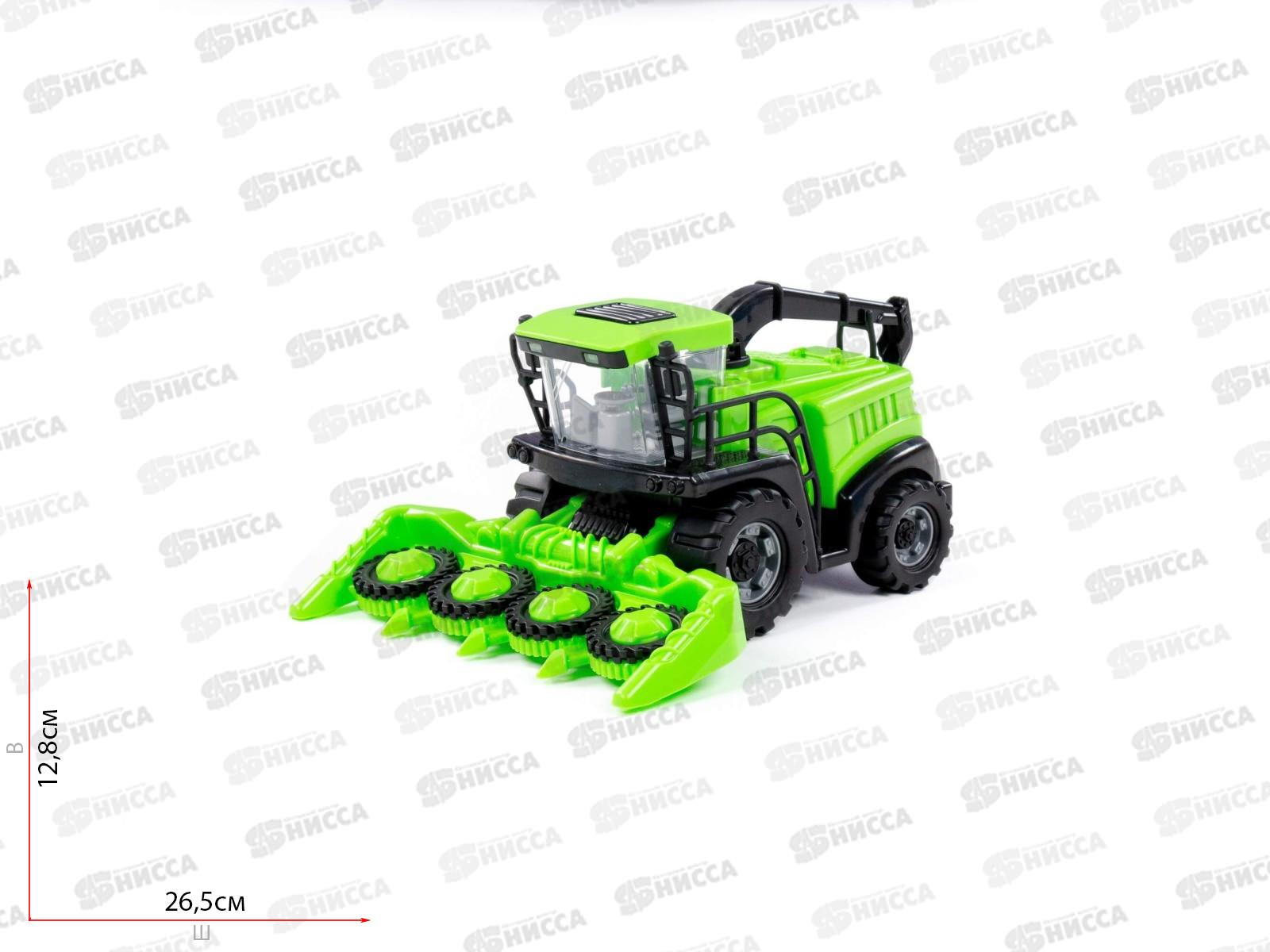 Комбайн &quotПолесье&quot №2 инерционный (зелёный) 93981 в сеточке  *12