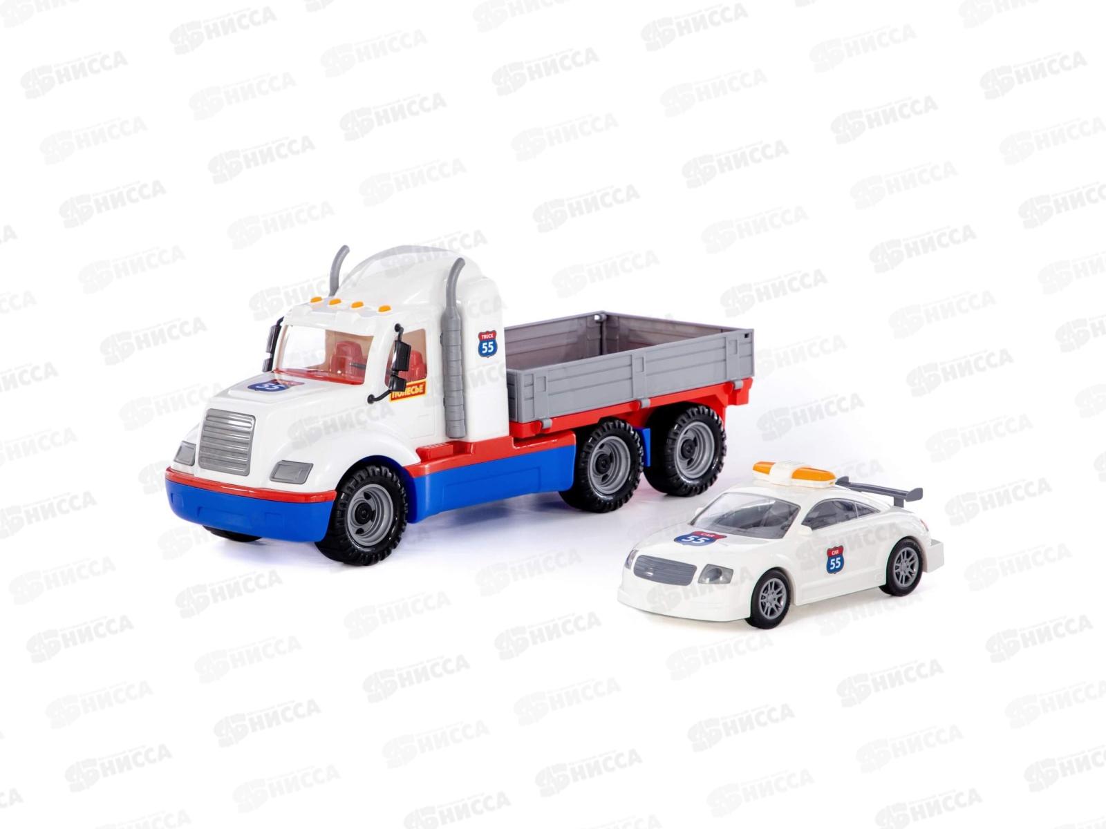 Автомобиль &quotМайк&quot бортовой+ автомобиль инерционный 94322 в сеточке