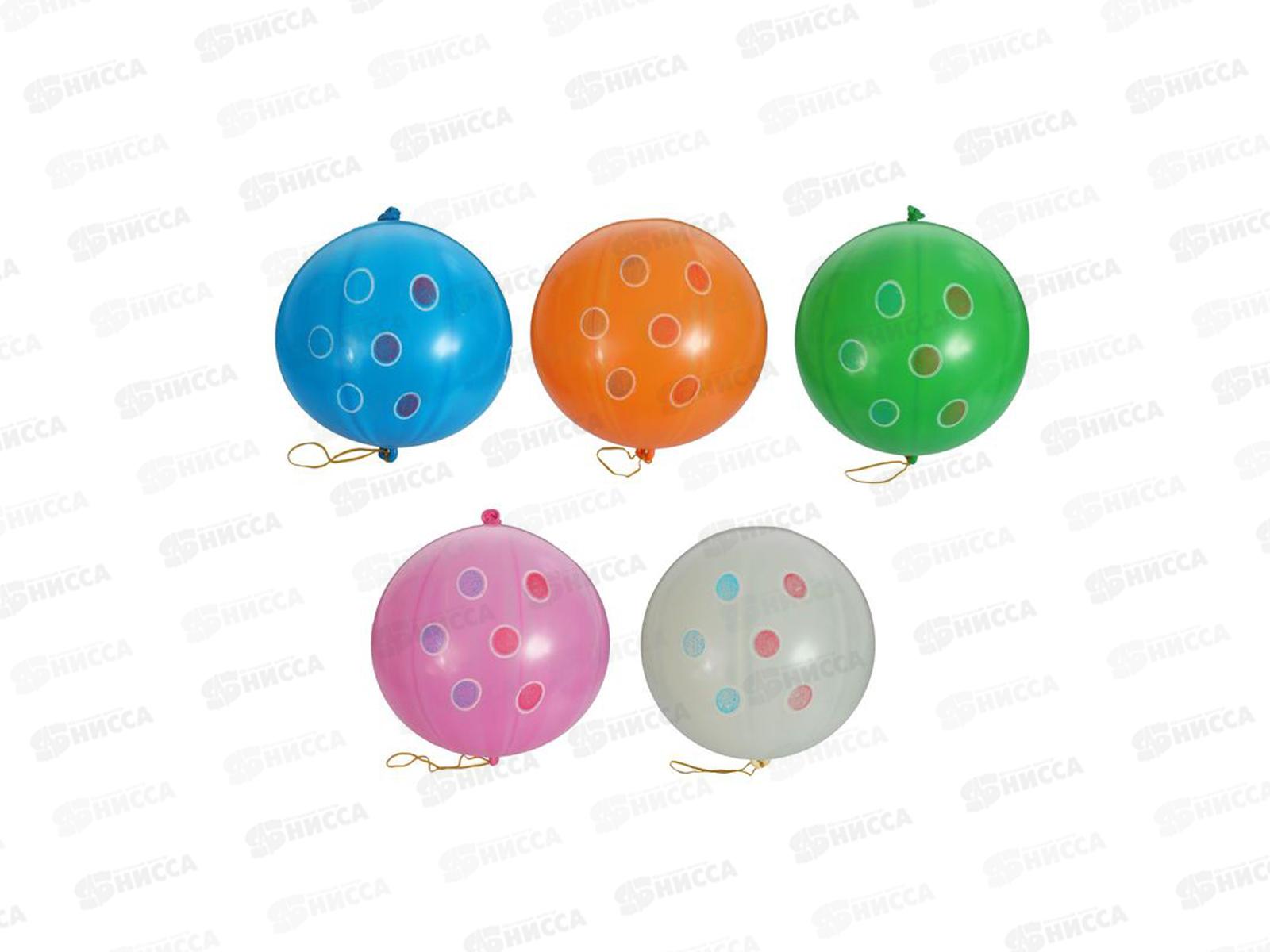 Шары Панч-болл с рисунком Горошек многоцв. (уп25шт) 1104-0073