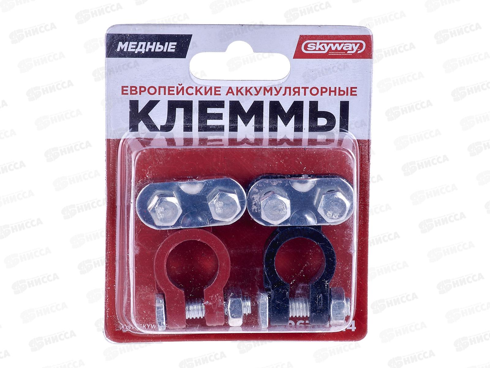 Клеммы алюминиевые SKYWAY СТАНДАРТ европейские 014, S06701014