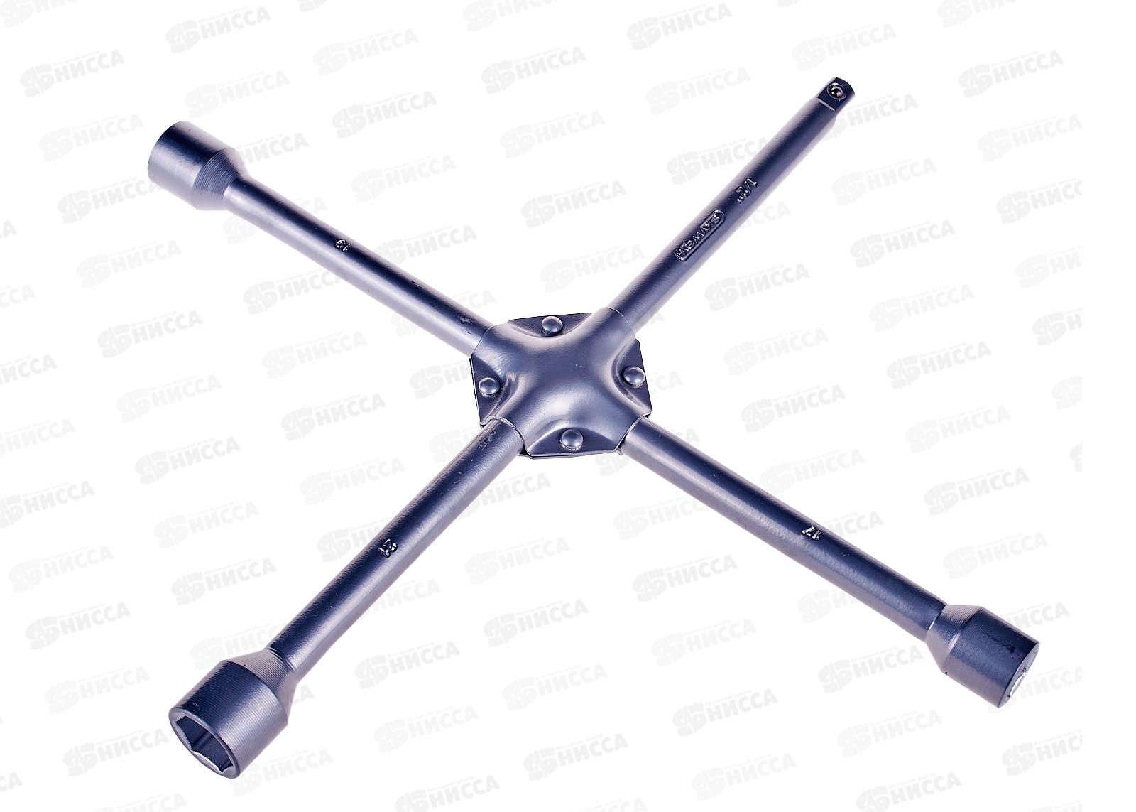 Ключ баллонный крестовой 17*19*21*1/2&quot SKYWAY 380мм усиленный, S04303006