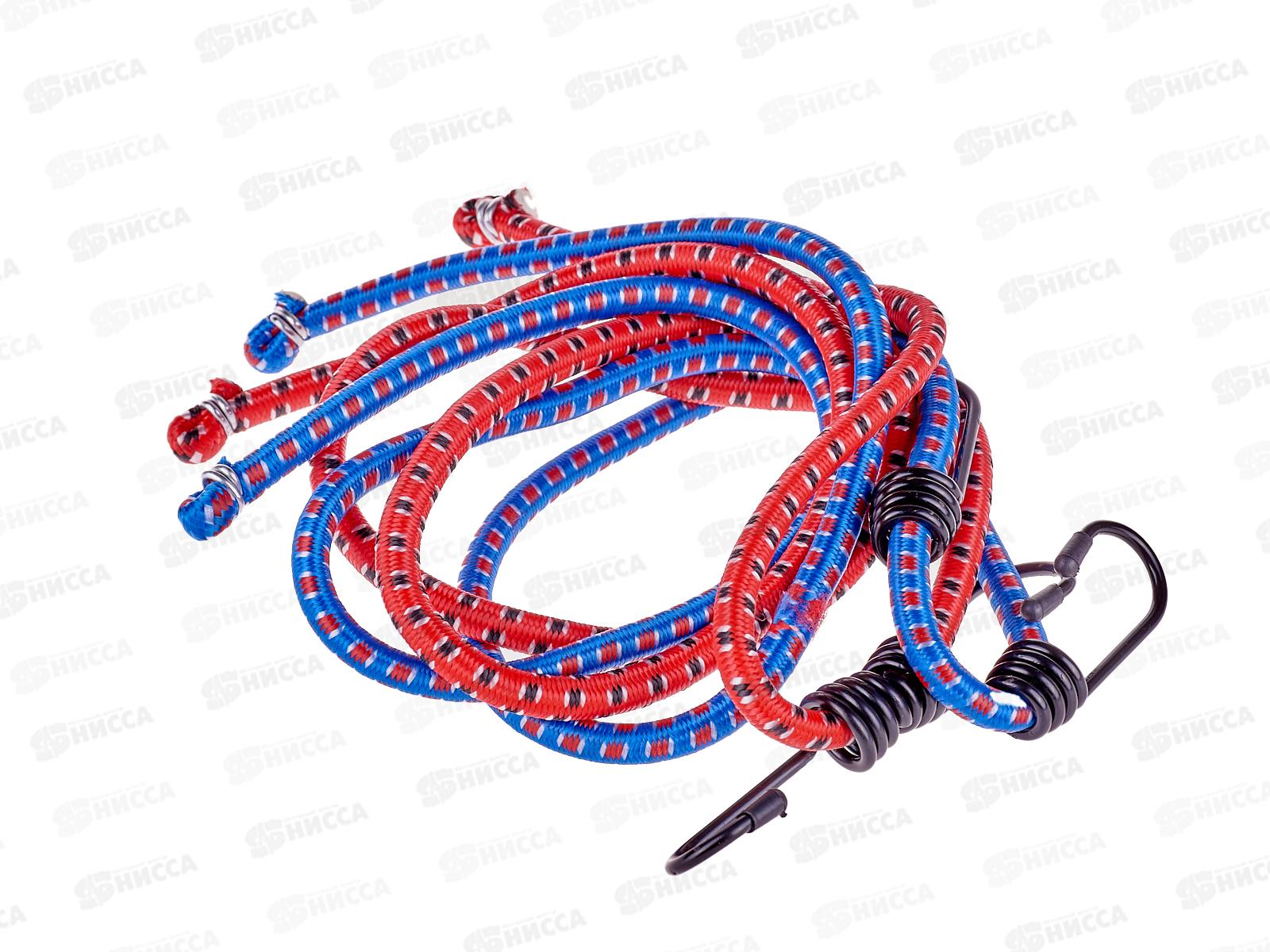 Резинка для крепления багажа 120см*8мм SKYWAY 2шт метал. Крюк, S06001008