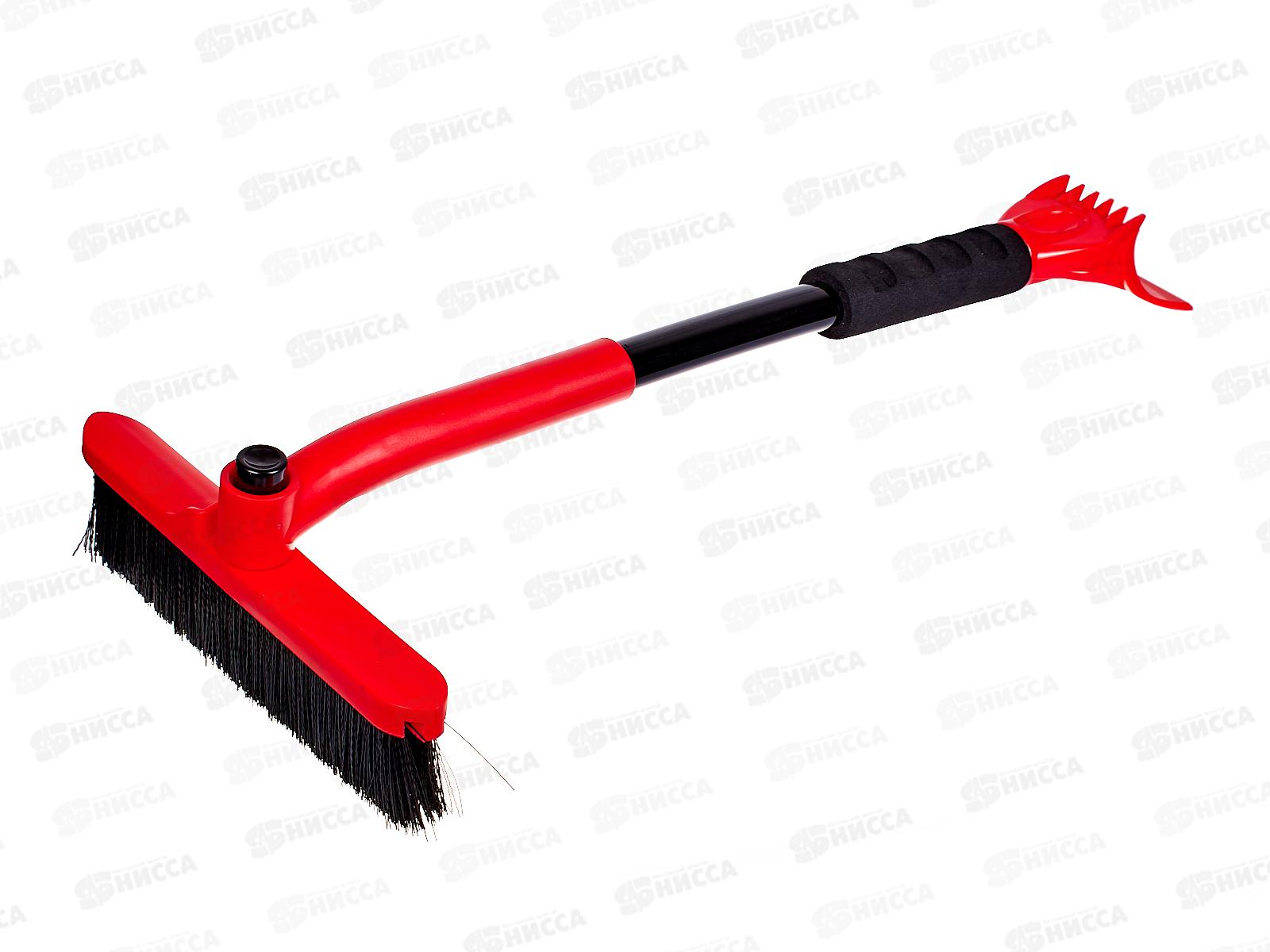 Щетка от снега со скребком 61 см SKYWAY с поворотным механизмом (двойной скребок), S07801017  *12