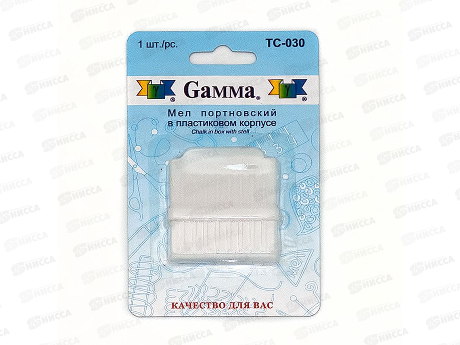 Мел портновский с точилкой &quotGamma" ТС-030 белый в блистере