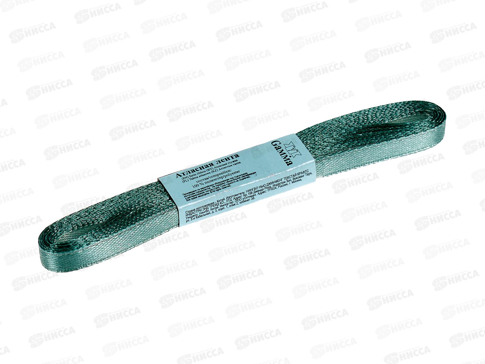 Лента атласная &quotGamma&quot  6мм (1/4&quot) №032 хаки, 5,4м AL-6P фасовка