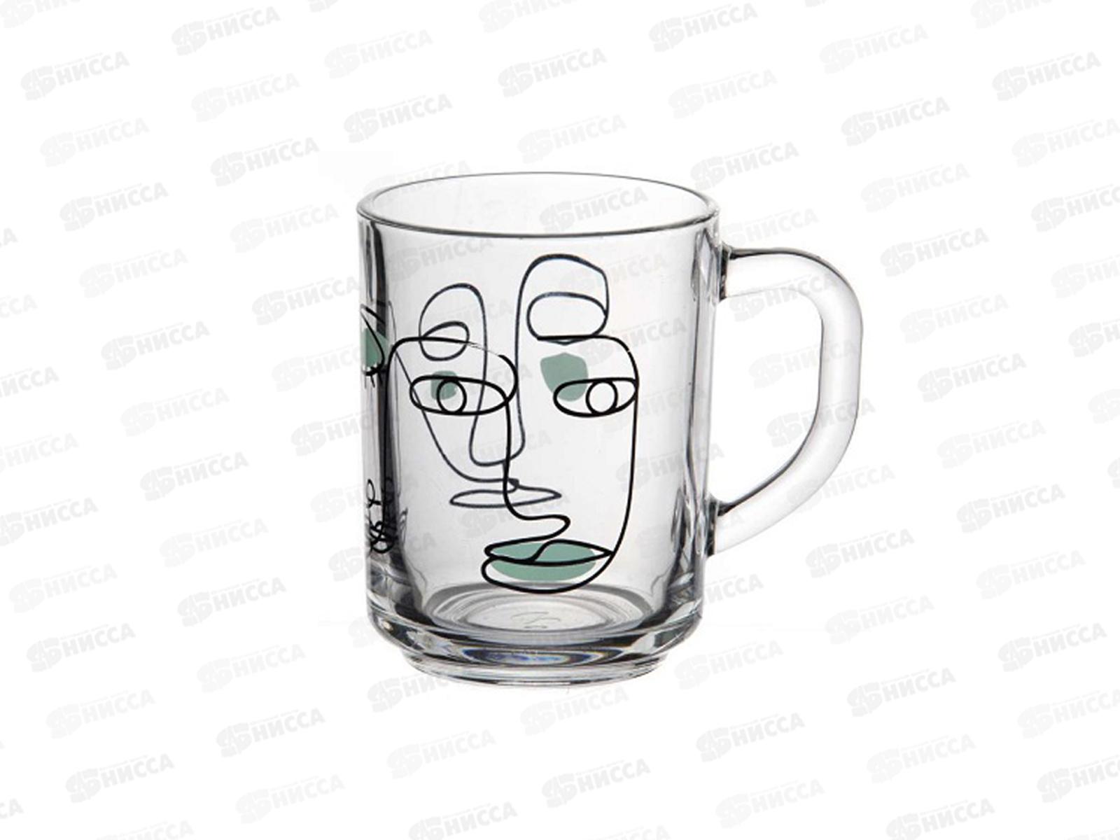 Кружка Фейсес зеленый 250мл 55029SLBD46 *12