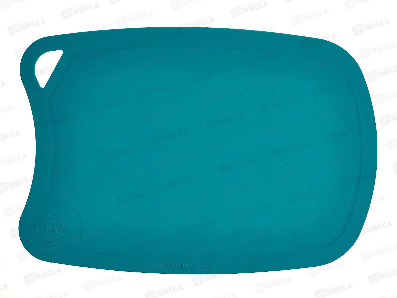 Доска разделочная TimA овальная 310*210 (полиуретан) бирюза, ДРГ-3221