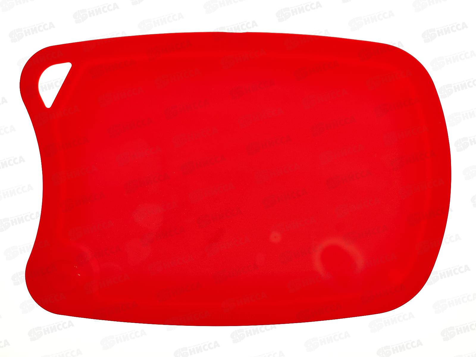 Доска разделочная TimA овальная 310*210 (полиуретан) бордо, ДРГ-3221