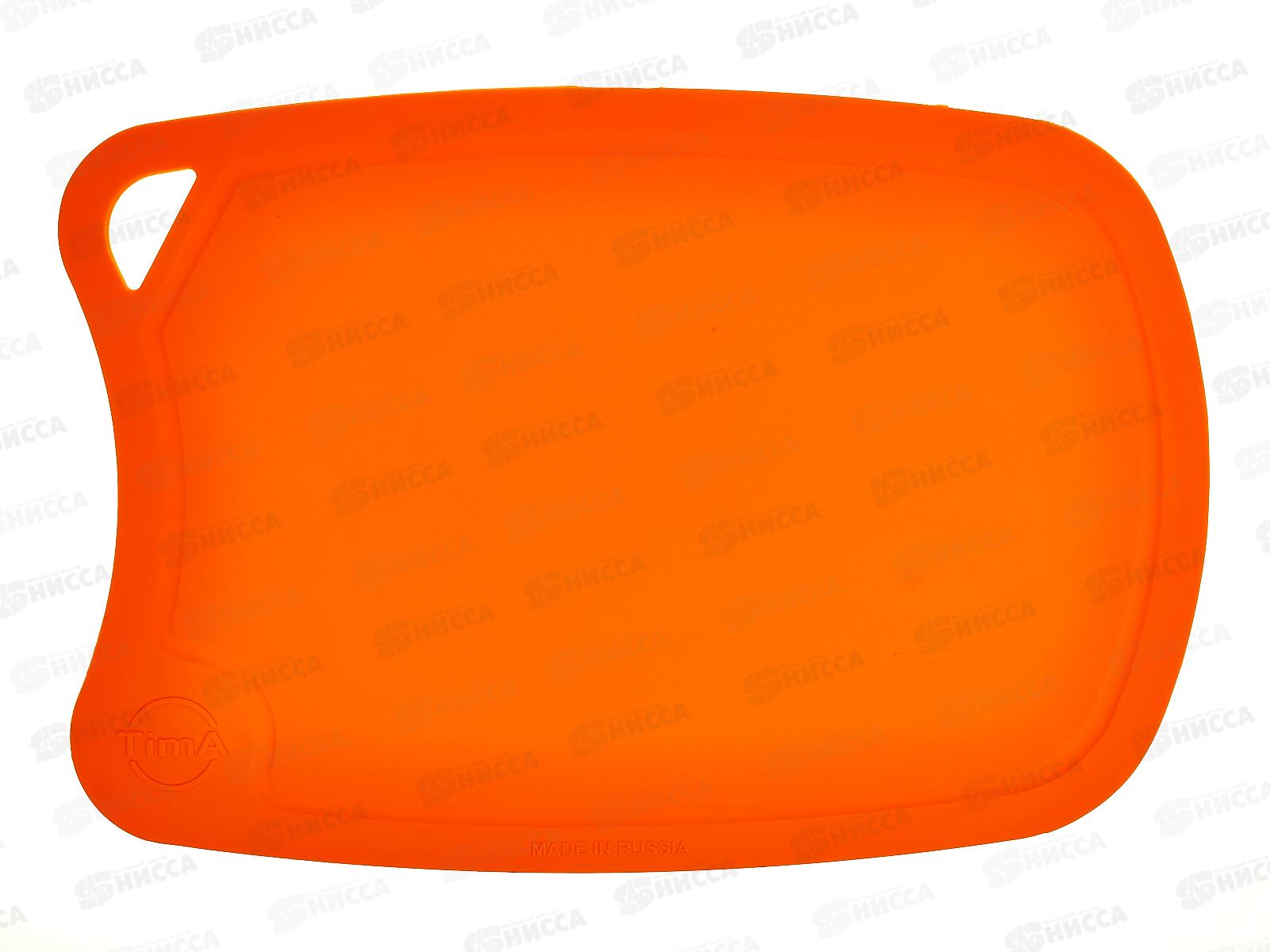 Доска разделочная TimA овальная 310*210 (полиуретан) оранж., ДРГ-3221