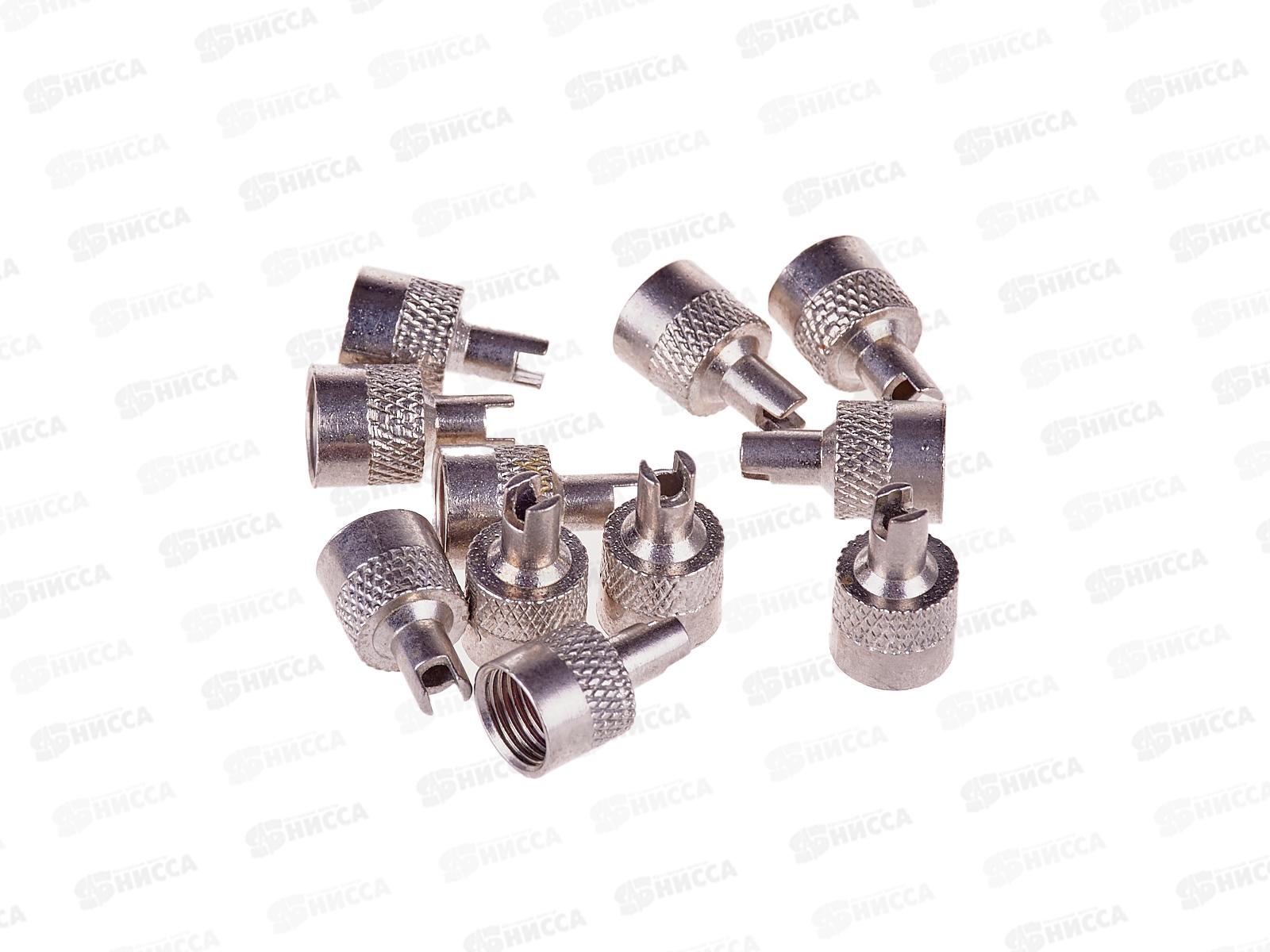 Колпачок на вентиль металл AIRLINE с эмблемой Триколор 4шт