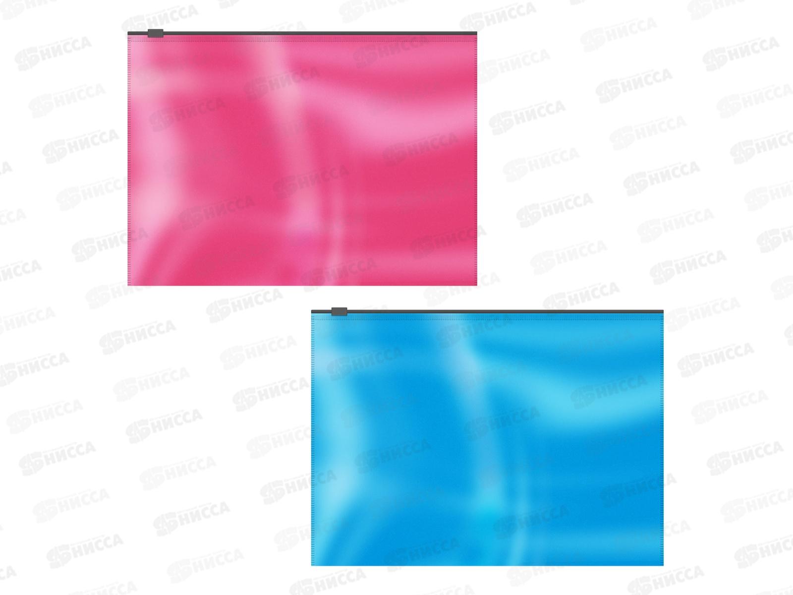 Папка EK Zip-пакет Glossy Bubble Gum 4шт B5, 55175 *12/240