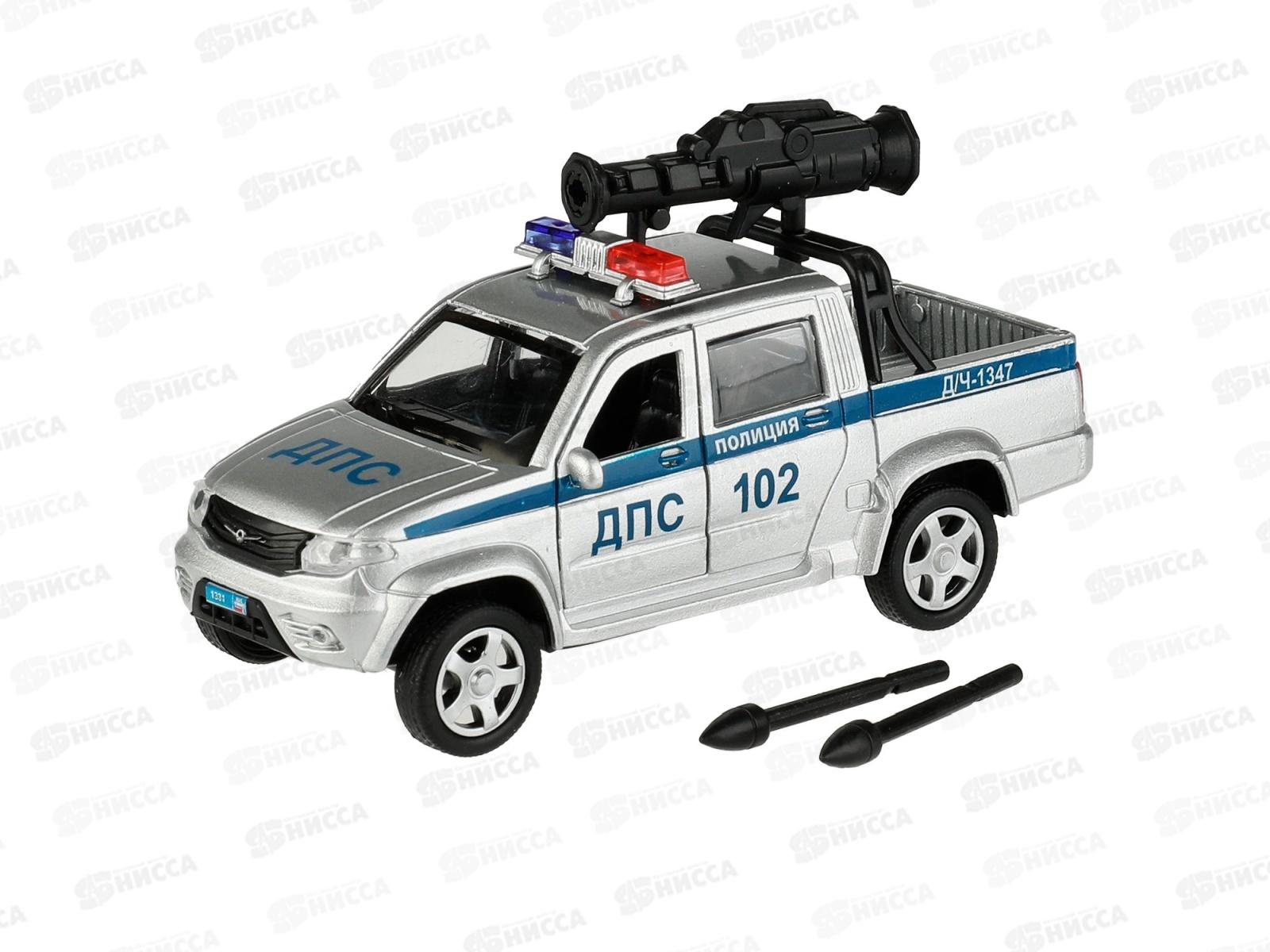 Машина "ТЕХНОПАРК" UAZ PICKUP Полиция 13см, 12POL-CANSR 337465