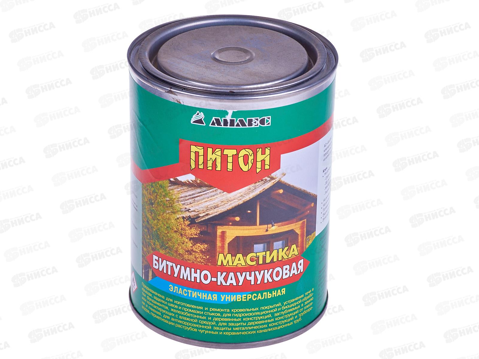 Мастика битумно-каучуковая Питон  1л  *6