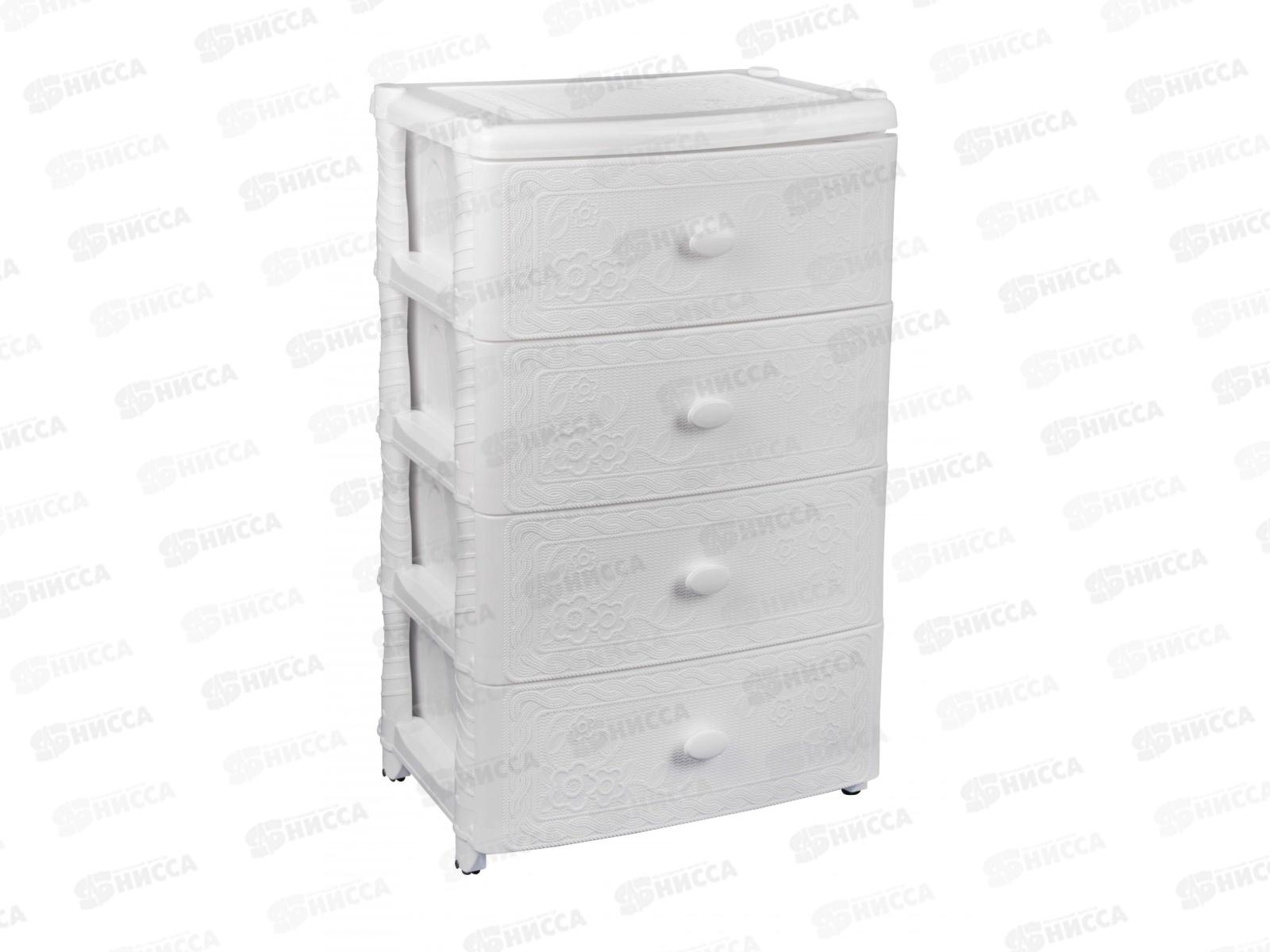 Комод 4-х секционный &quotФлоран&quot широкий белый М6786 *1