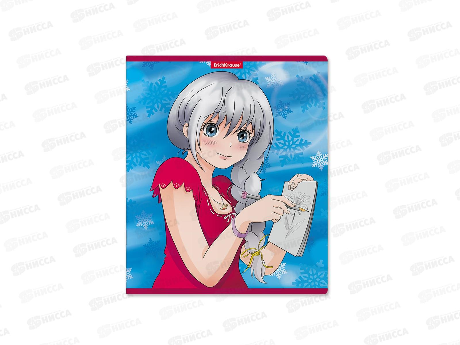 Тетрадь 48листов клетка  ПОЛИ Manga Girls 52958