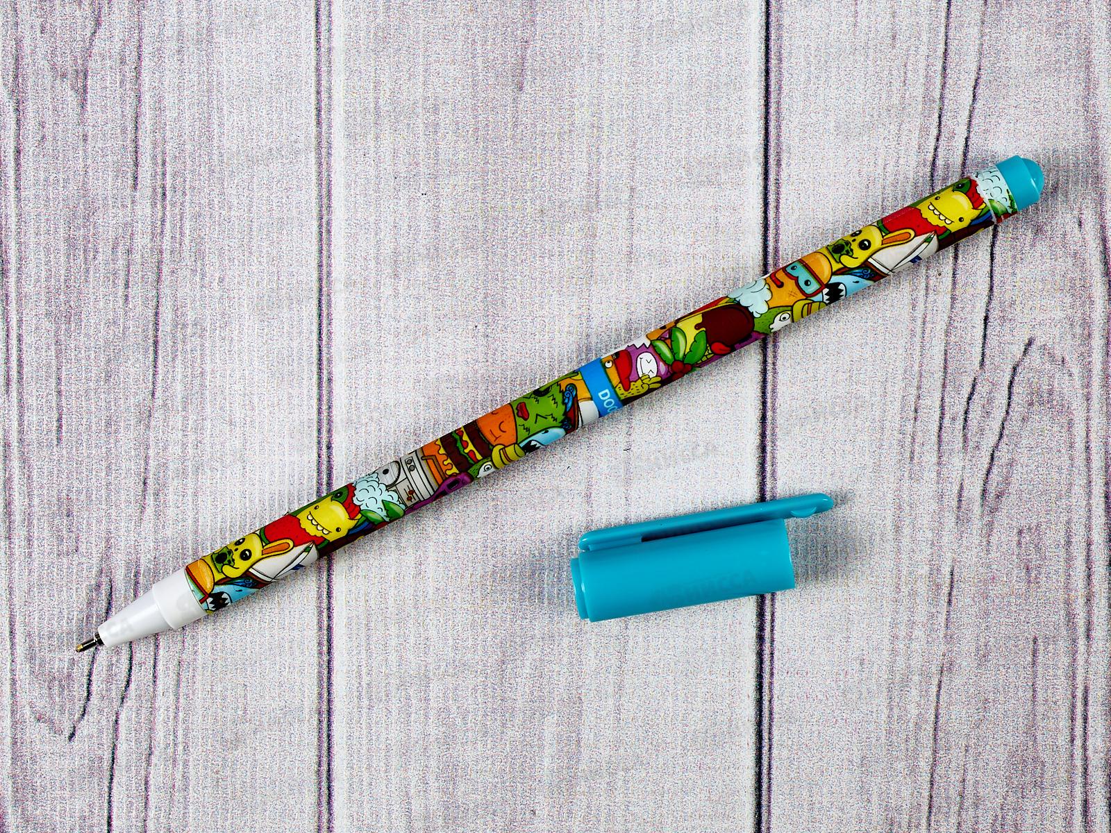 Ручка масляная  MAZARI DOODLES синяя, 0.7мм, игла, M-5483-70 *12/576