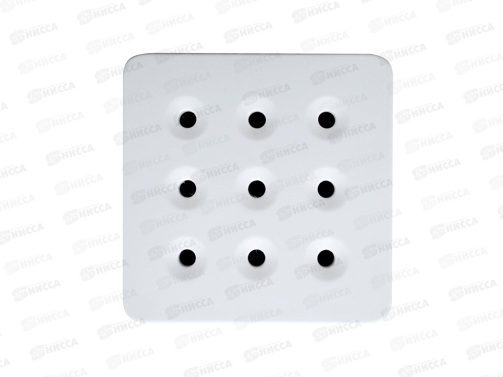 Переходник REV 3x3 на 4 розетки, подсветка, б/з, 10А, светло-серый, ART.LEBEDEV, 30001