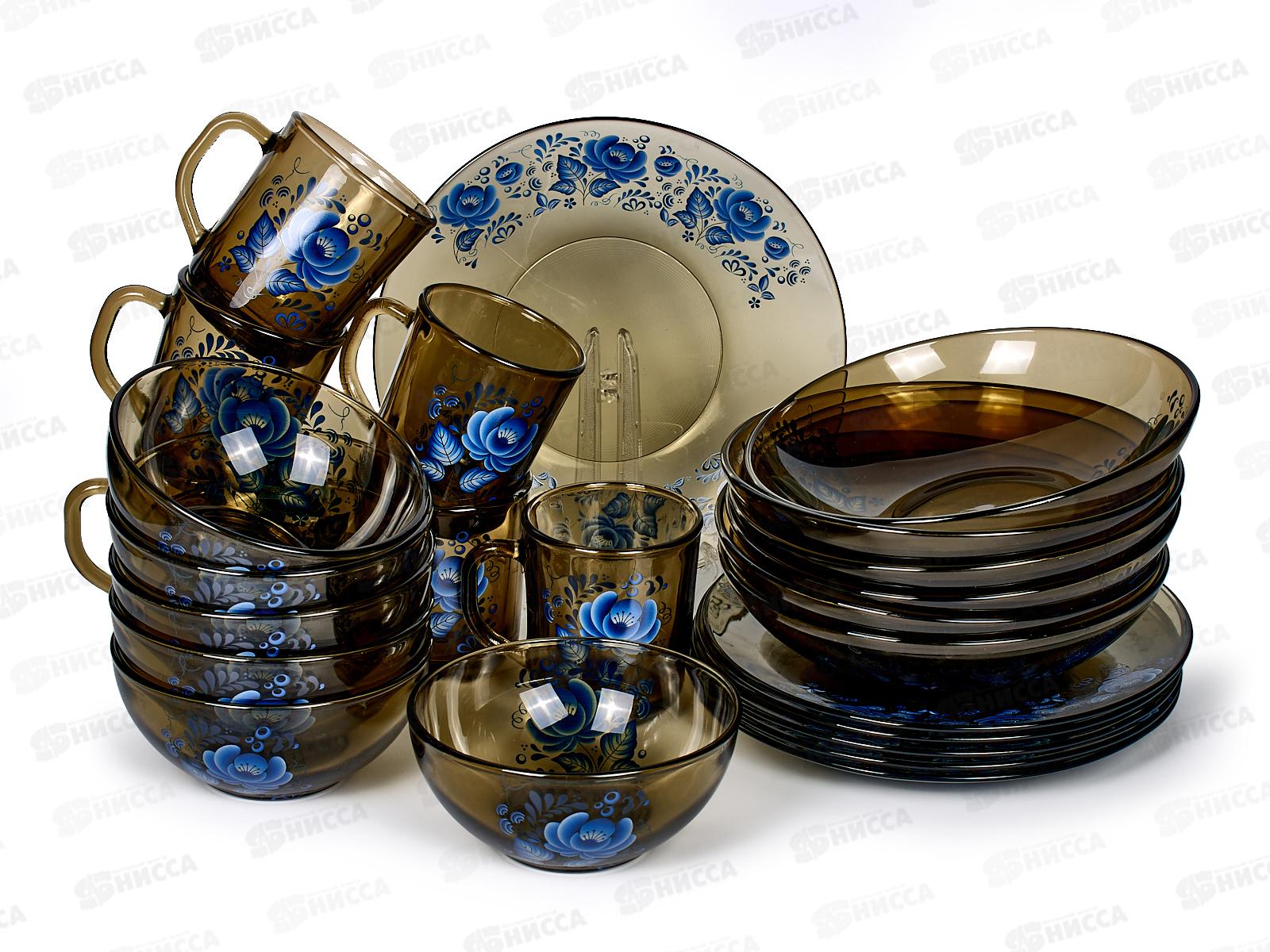 Набор столовый 24пр "Гжель" дымка 62150 *1