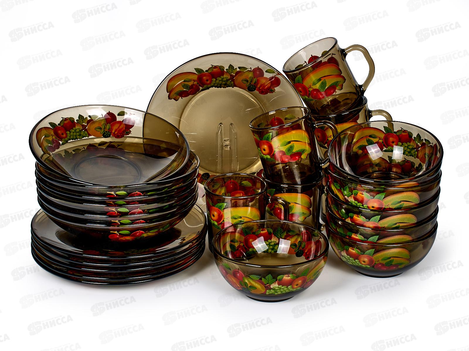 Набор столовый 24пр &quotБанановый микс&quot дымка 62157 *1