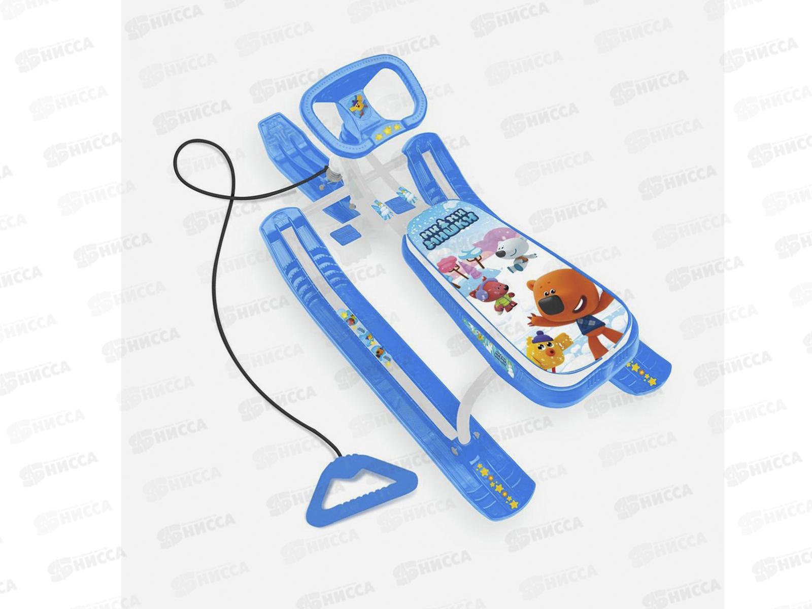 Снегокат &quotТимка спорт2&quot (выс. 440мм) ТС2/ММ1Ми-Ми-мишки (уп 2шт)ГОЛУБОЙ