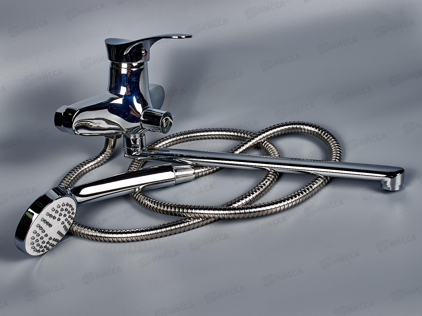 Смеситель для ванны длинный излив переключатель в корпусе, E22001  *10