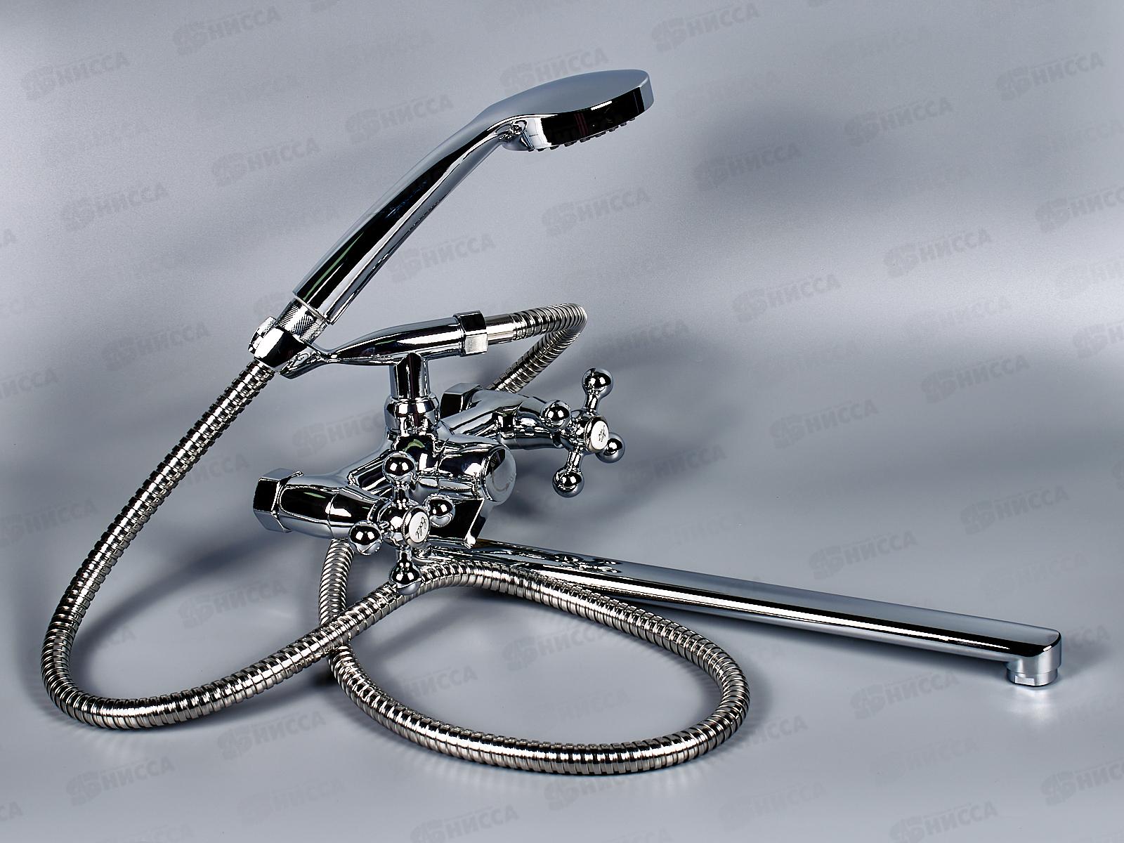 Смеситель для ванны длинный излив переключатель в корпусе, E22019  *10