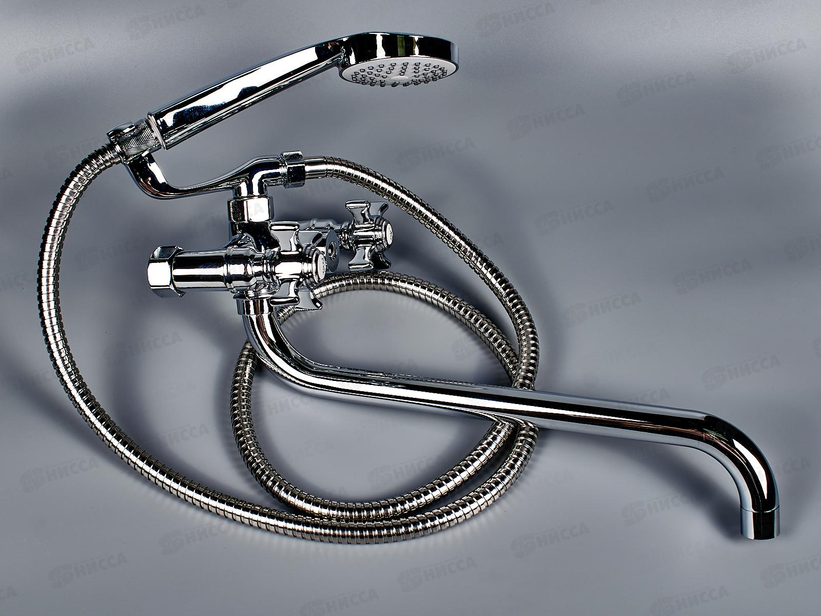 Смеситель для ванны длинный излив переключатель в корпусе, E26024  *10