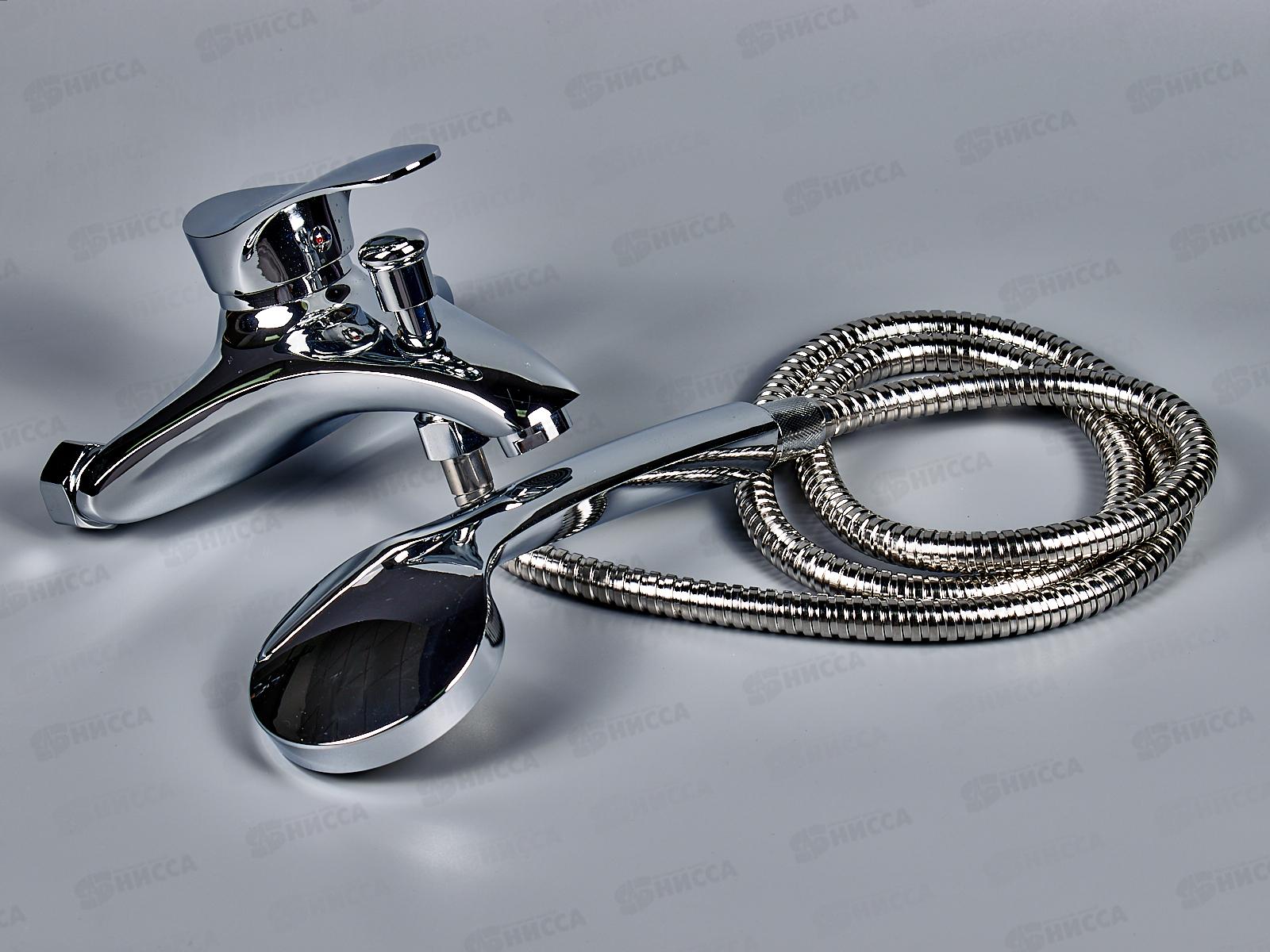 Смеситель для ванны короткий излив переключатель шток, E32001  *10