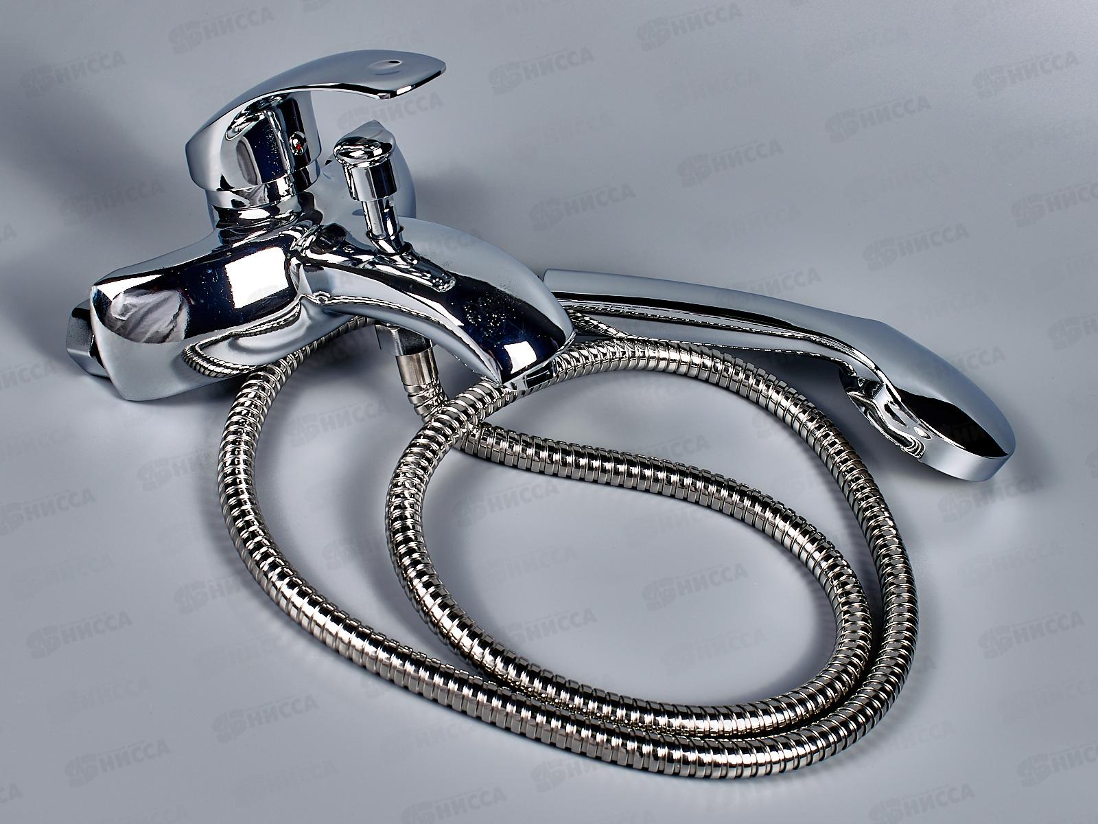 Смеситель для ванны короткий излив переключатель шток, E32021  *10