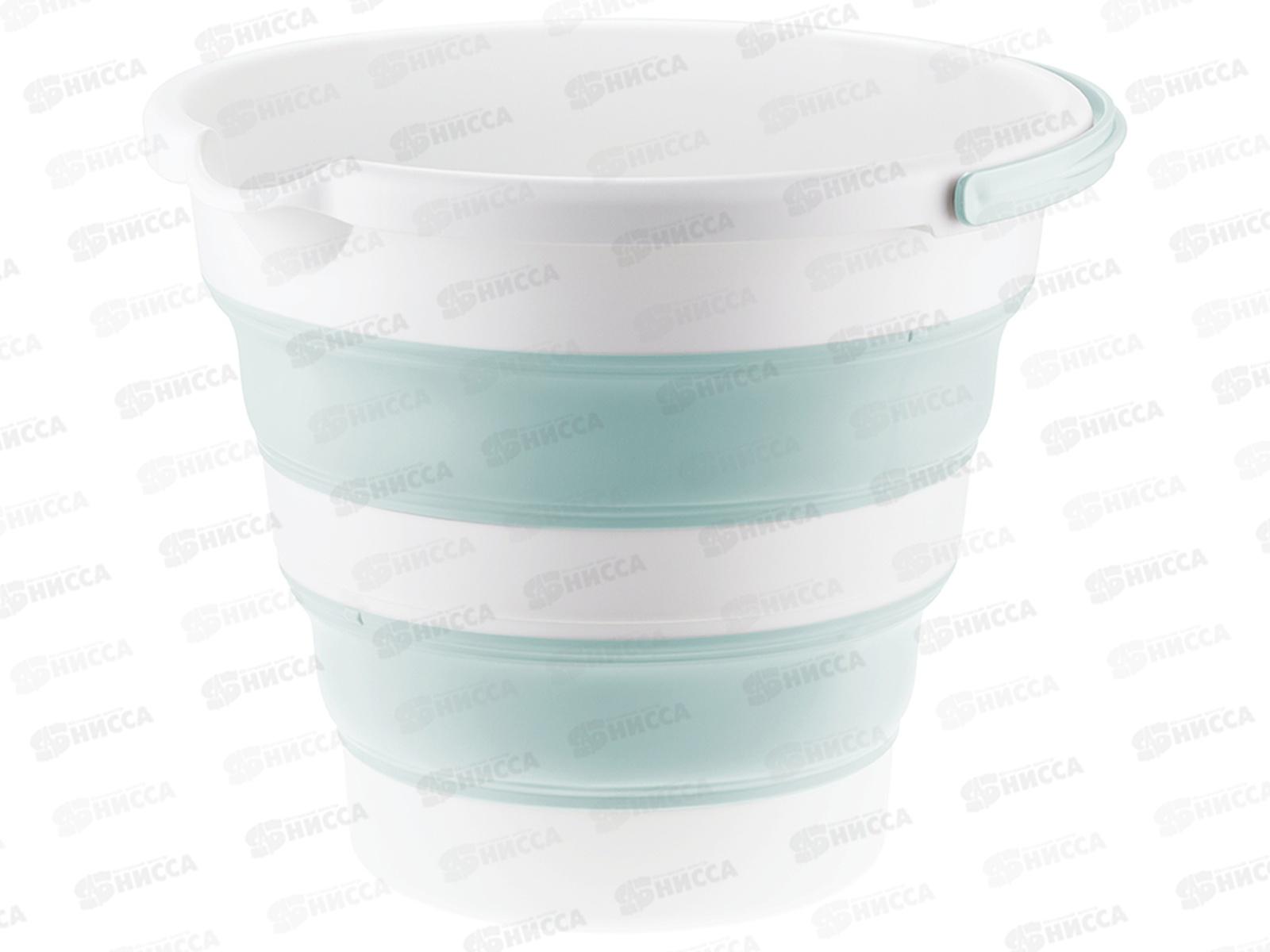 Ведро 10л ФЛЕКС складное Морская волна М2413 *12