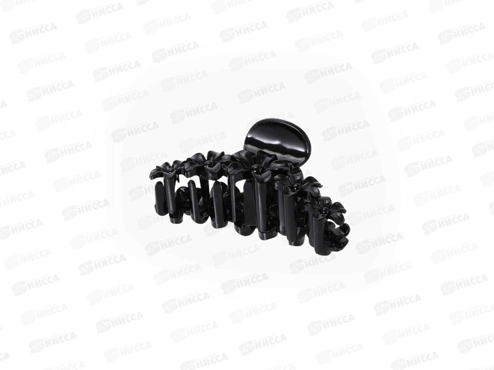 Краб  для волос &quotГлянец&quot гирлянда 9,5см черный 5256288 *12