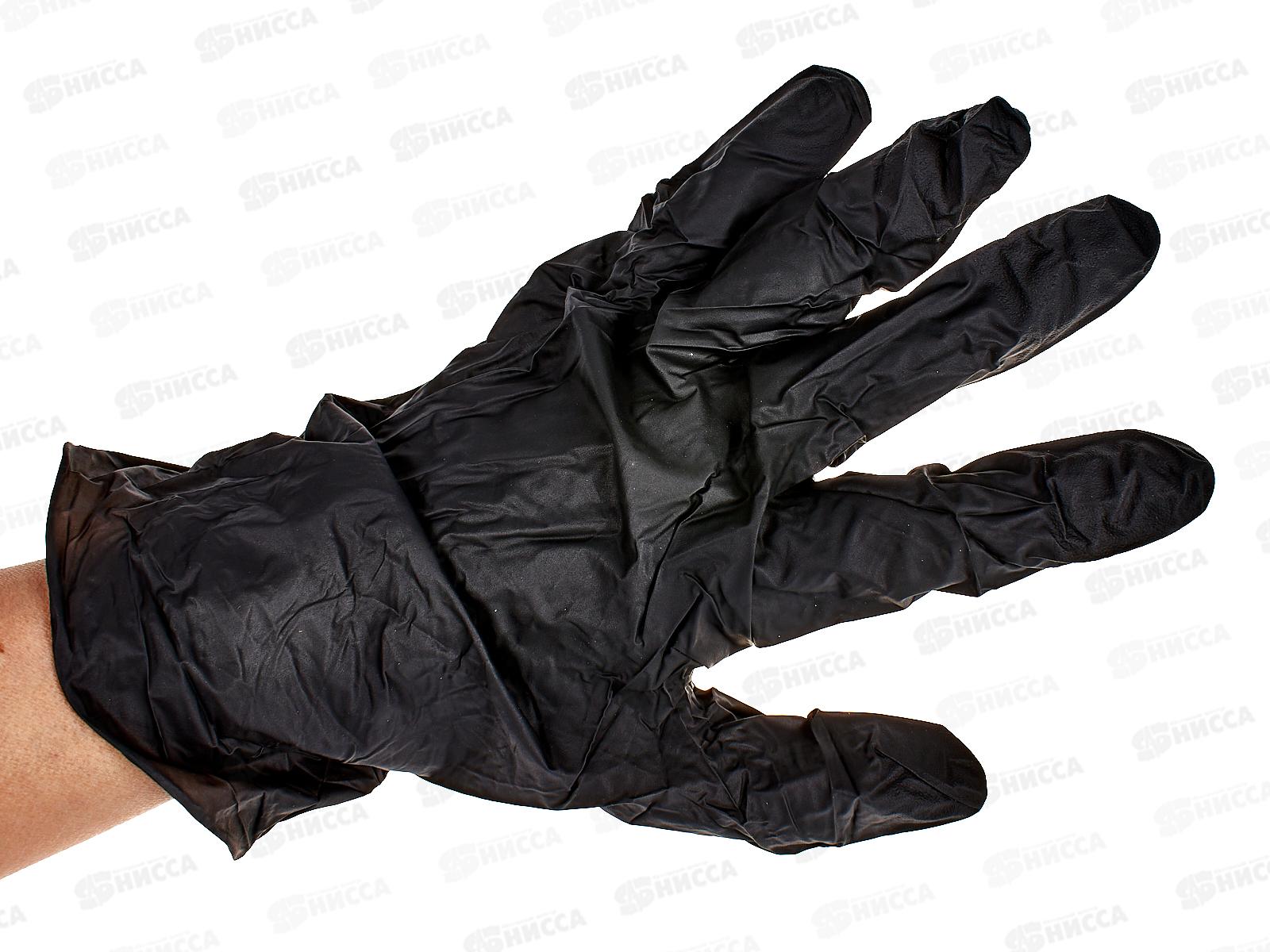 Перчатки Nitri MAX, нитриловые Чёрные 4г р.XL *1(50пар) 784 Марка