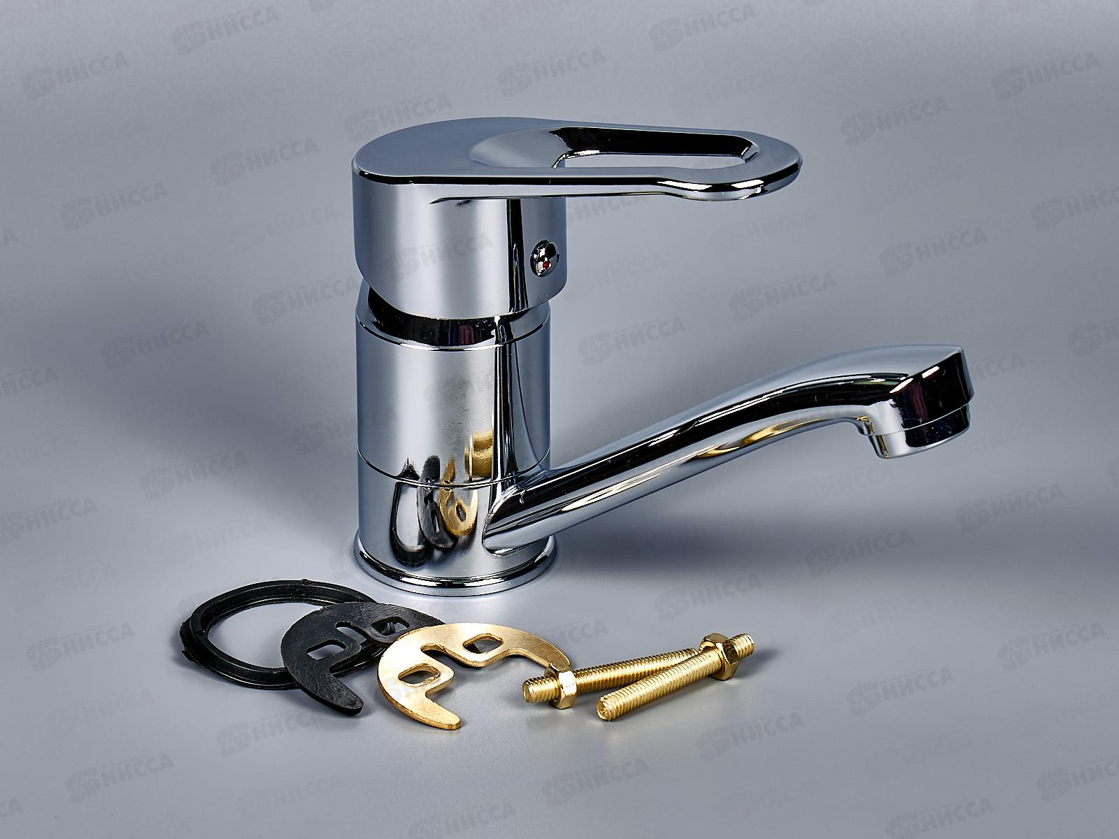 Смеситель СоюзКран для раковины низкий излив 15см хром цинк 566-323 г