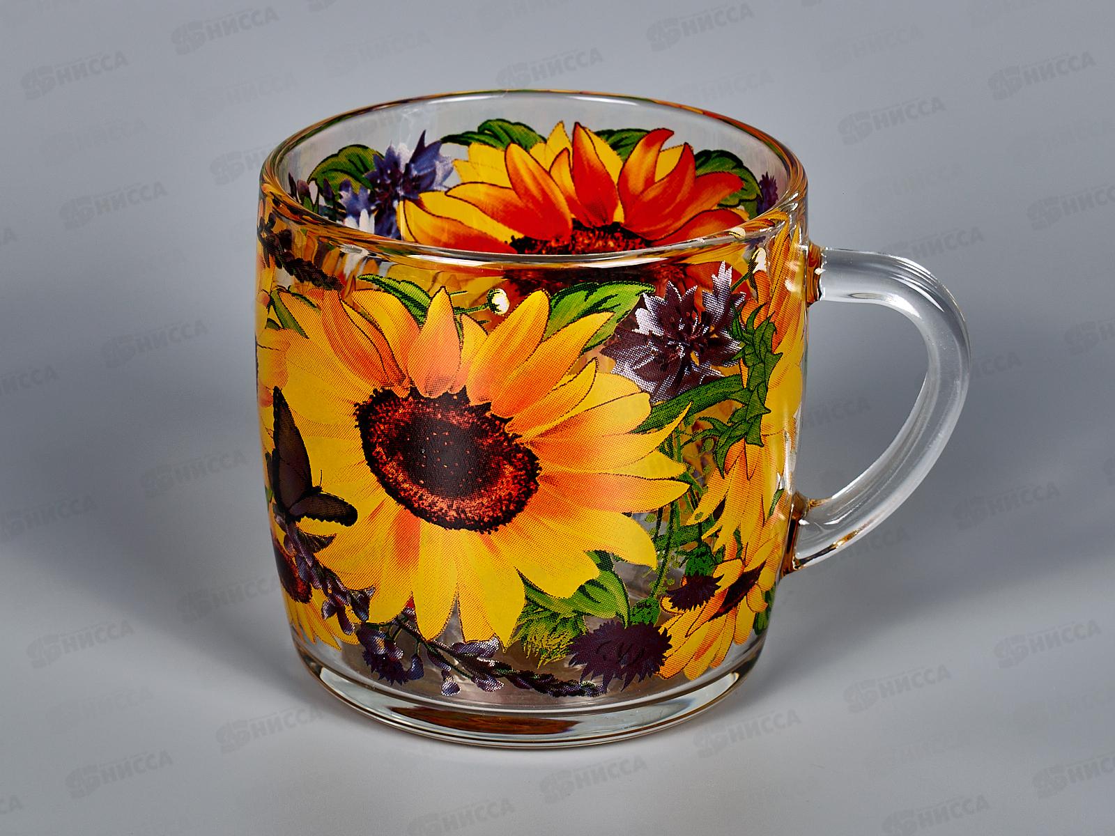 Кружка 300мл 2134-Д Подсолнухи