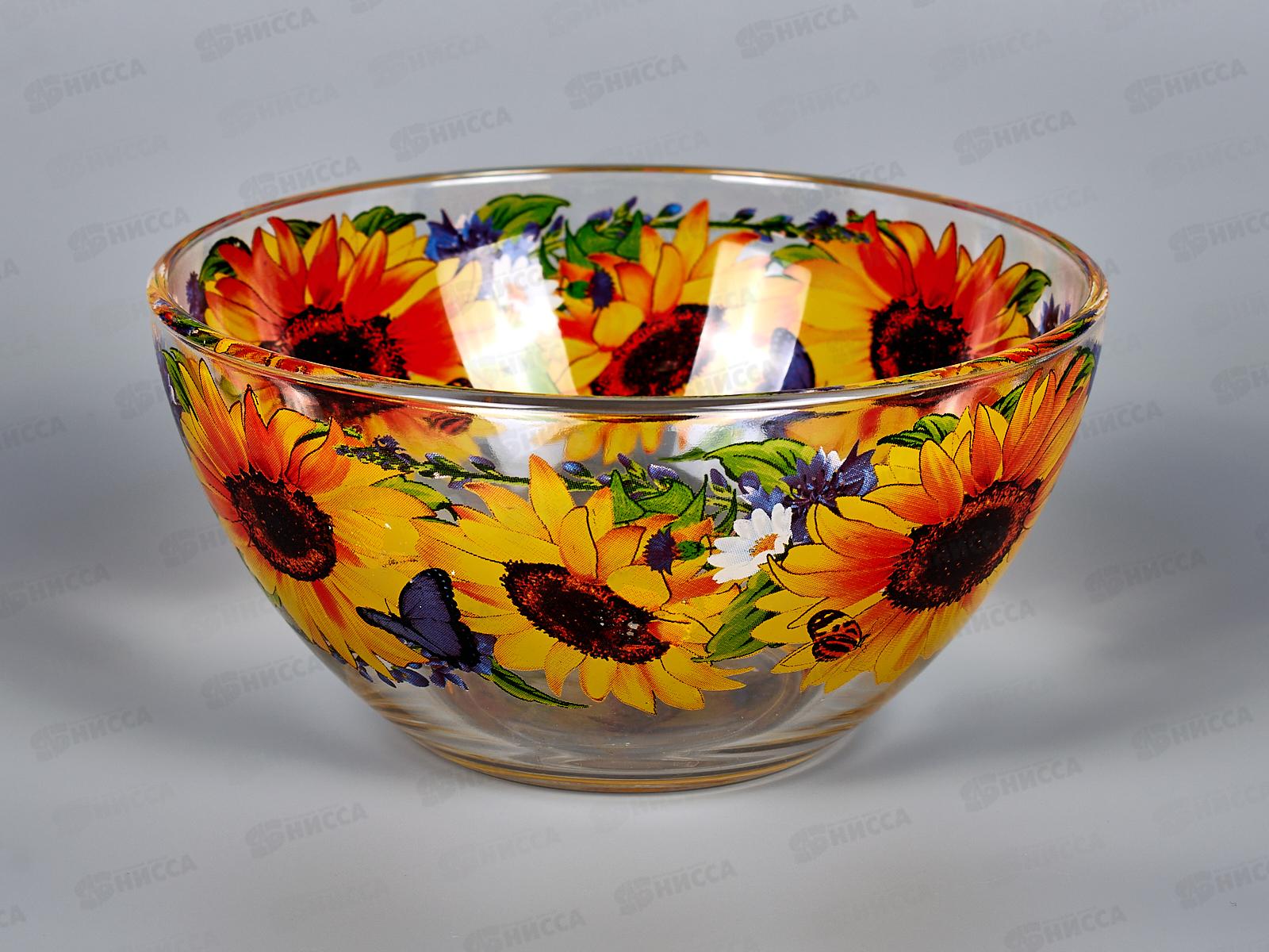 Салатник средний 425/1-Д Подсолнухи