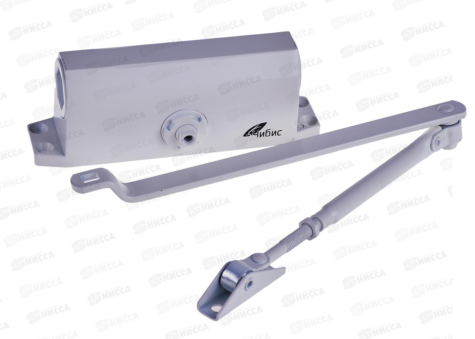 Доводчик дверной  60-80кг белый ЧИБИС  *10