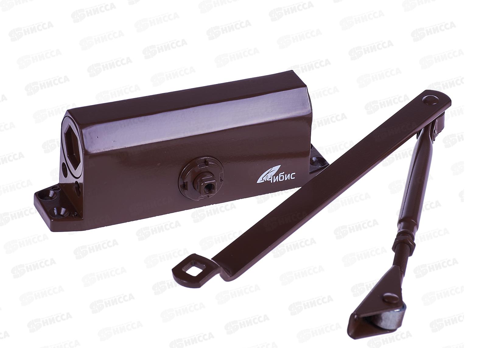 Доводчик дверной  60-80кг коричневый ЧИБИС  *10