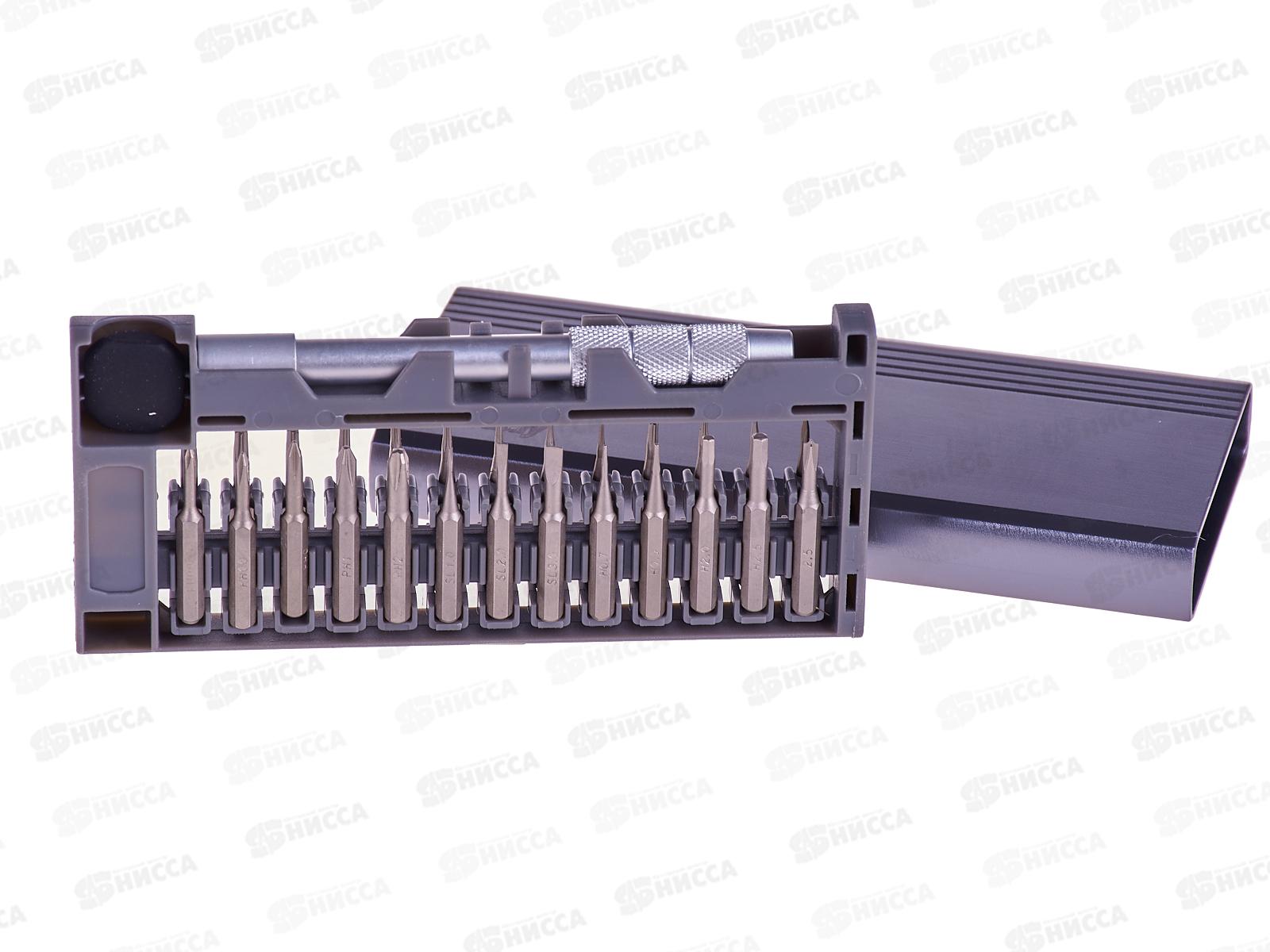 Отвертка с насадками Smartbuy 26пр., в металлическом пенале, SBT-SCBS-26P1met