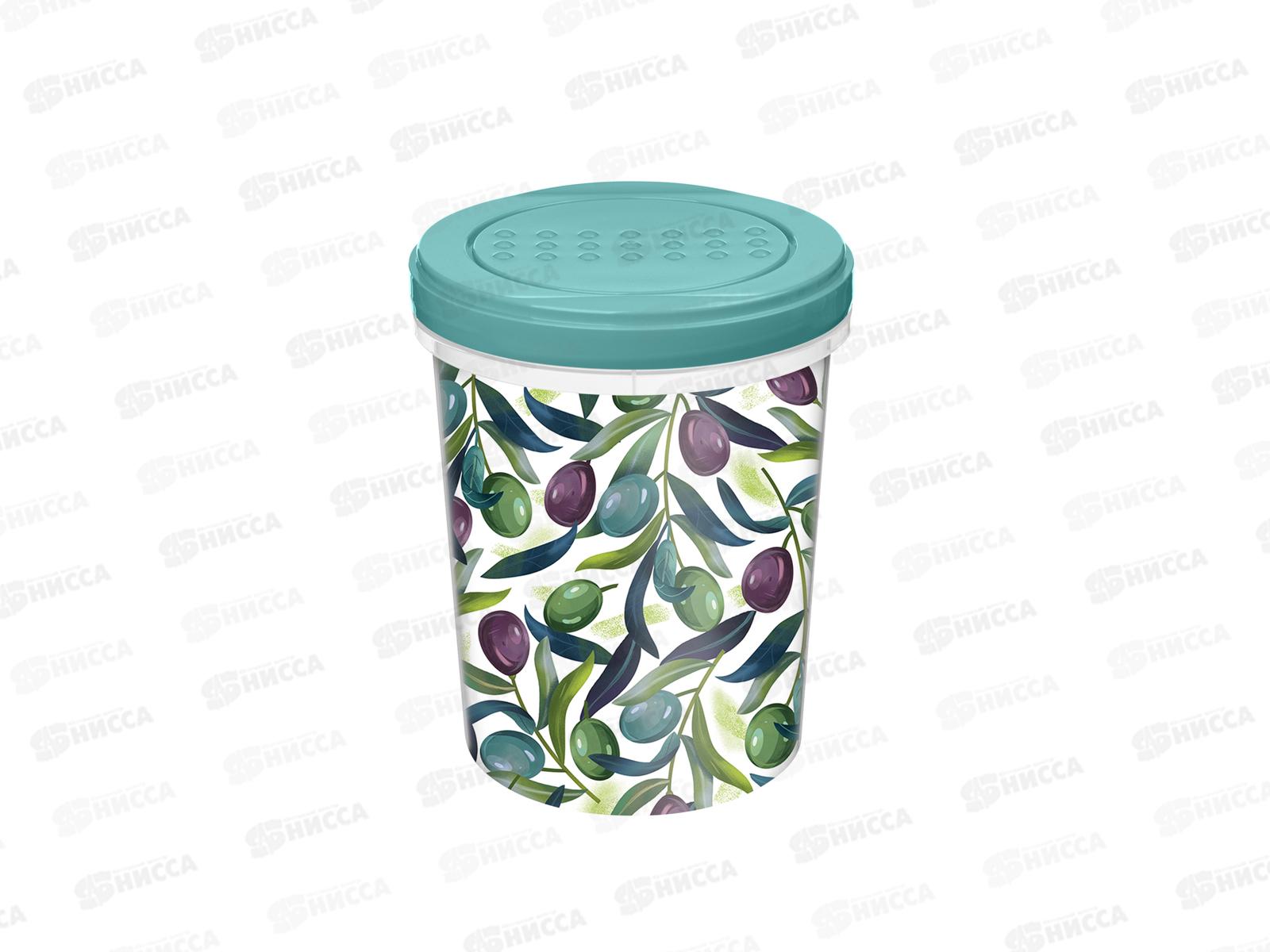 Банка 1л Asti с крышкой с декором зеленый 221158918/05 *18