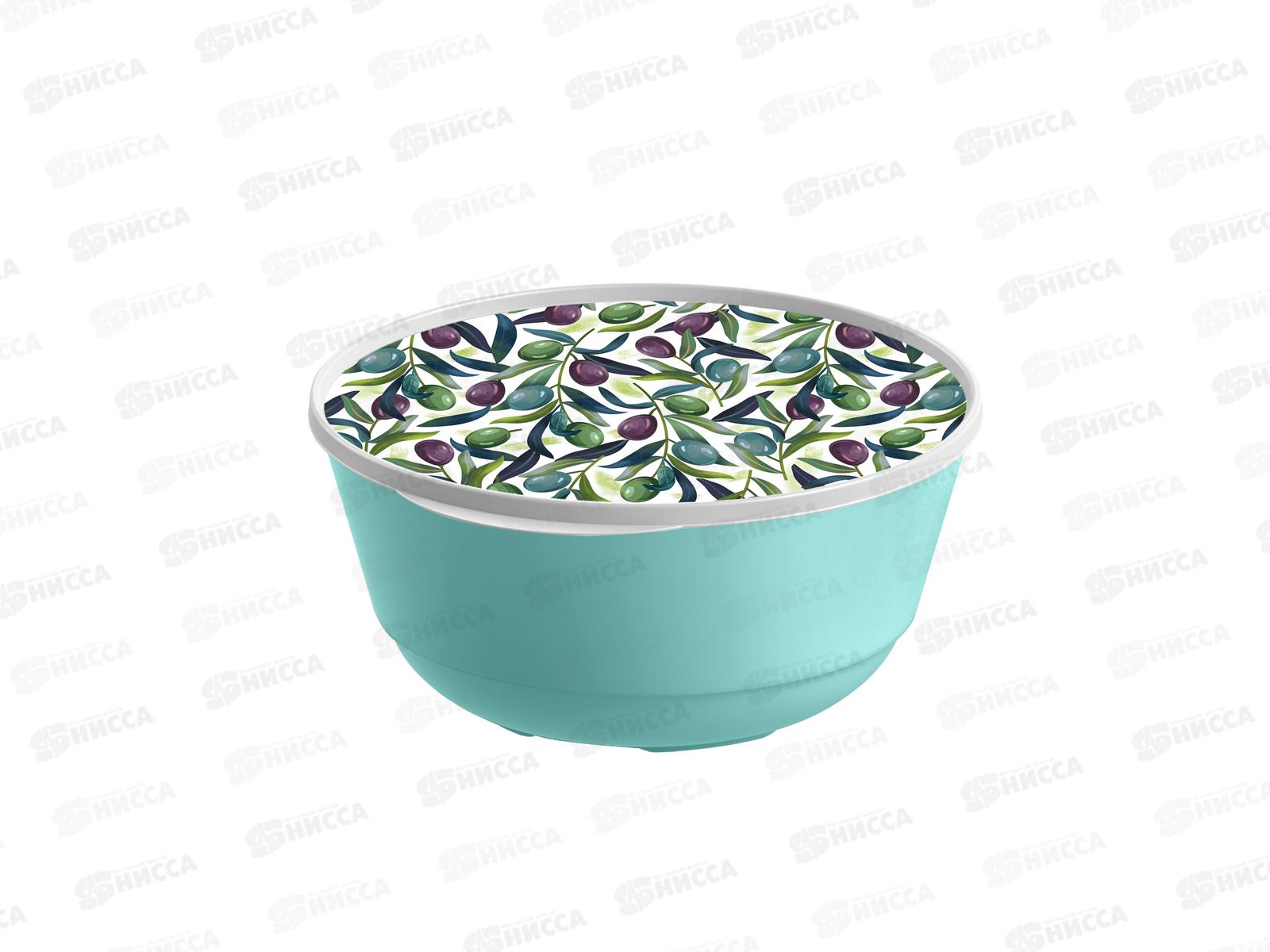 Миска 3л Bergamo с крышкой  зеленый 221165818/05 *24