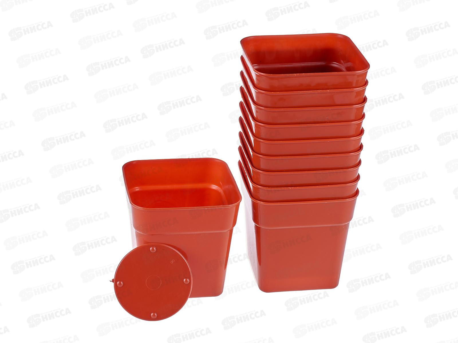 Стакан под рассаду 600 мл терракот *10/80