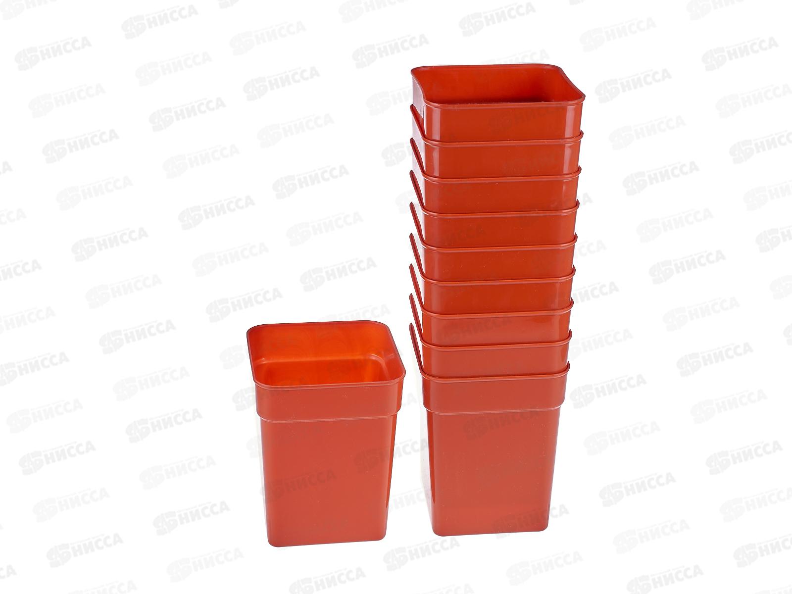 Стакан под рассаду 900 мл терракот *10/80