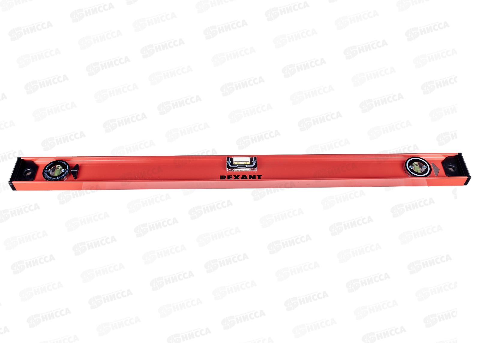 Уровень алюминиевый "Рельс" REXANT 800мм  3 глазка, 12-9212 *30
