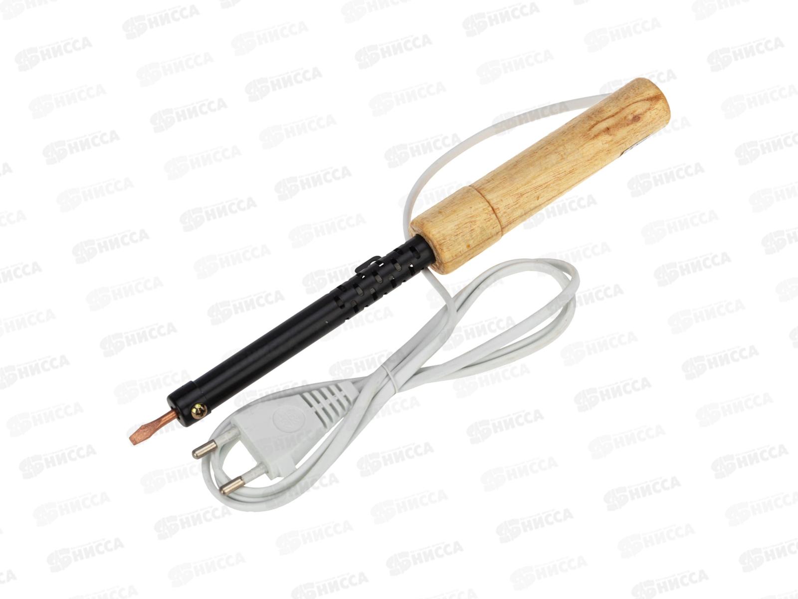 Паяльник электрический REXANT  40Вт, с деревянной ручкой, 12-0240 *100