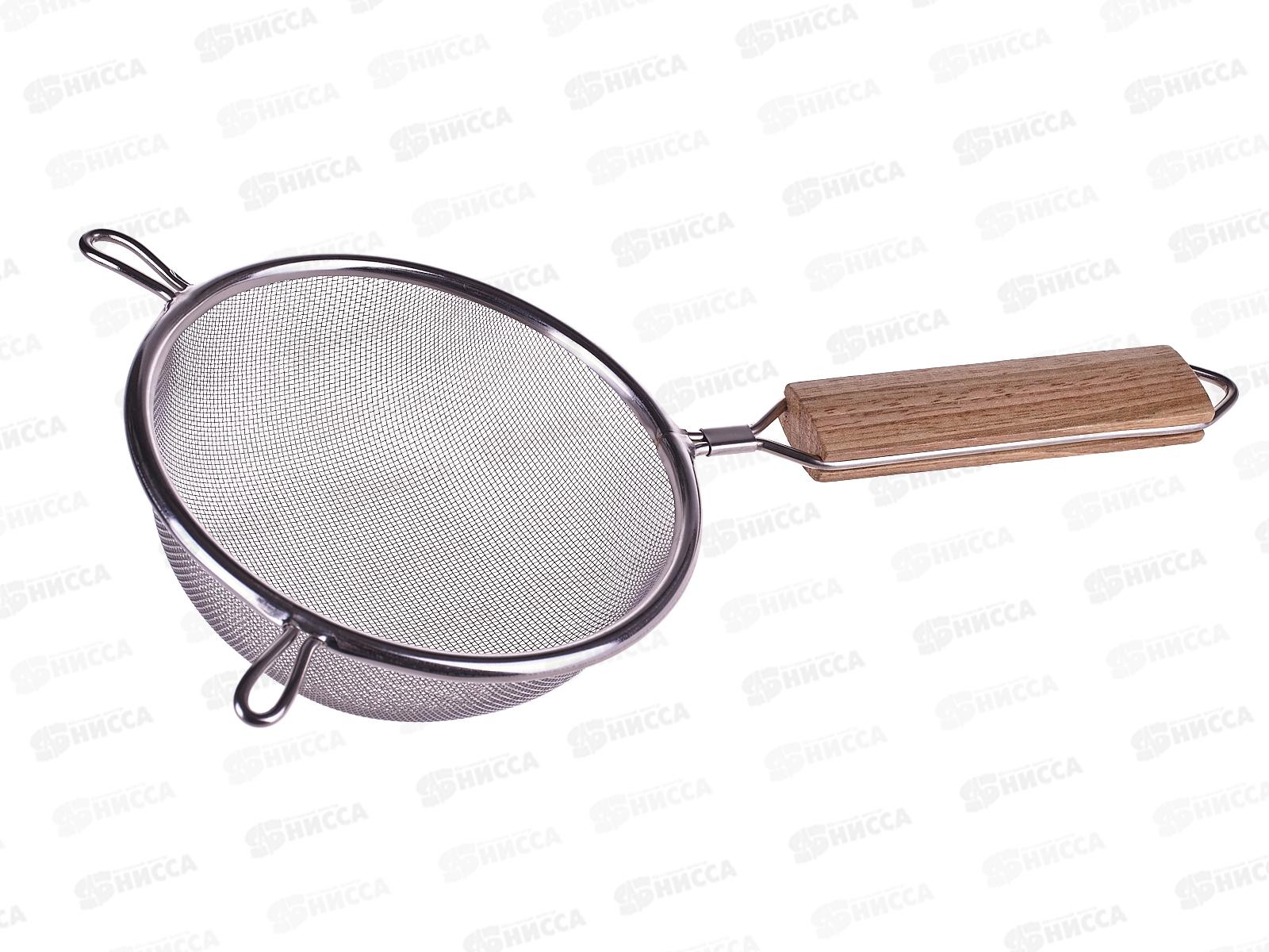 Сито 12,5см нержавеющая сталь с деревянной ручкой AST-005-СДР-12,5