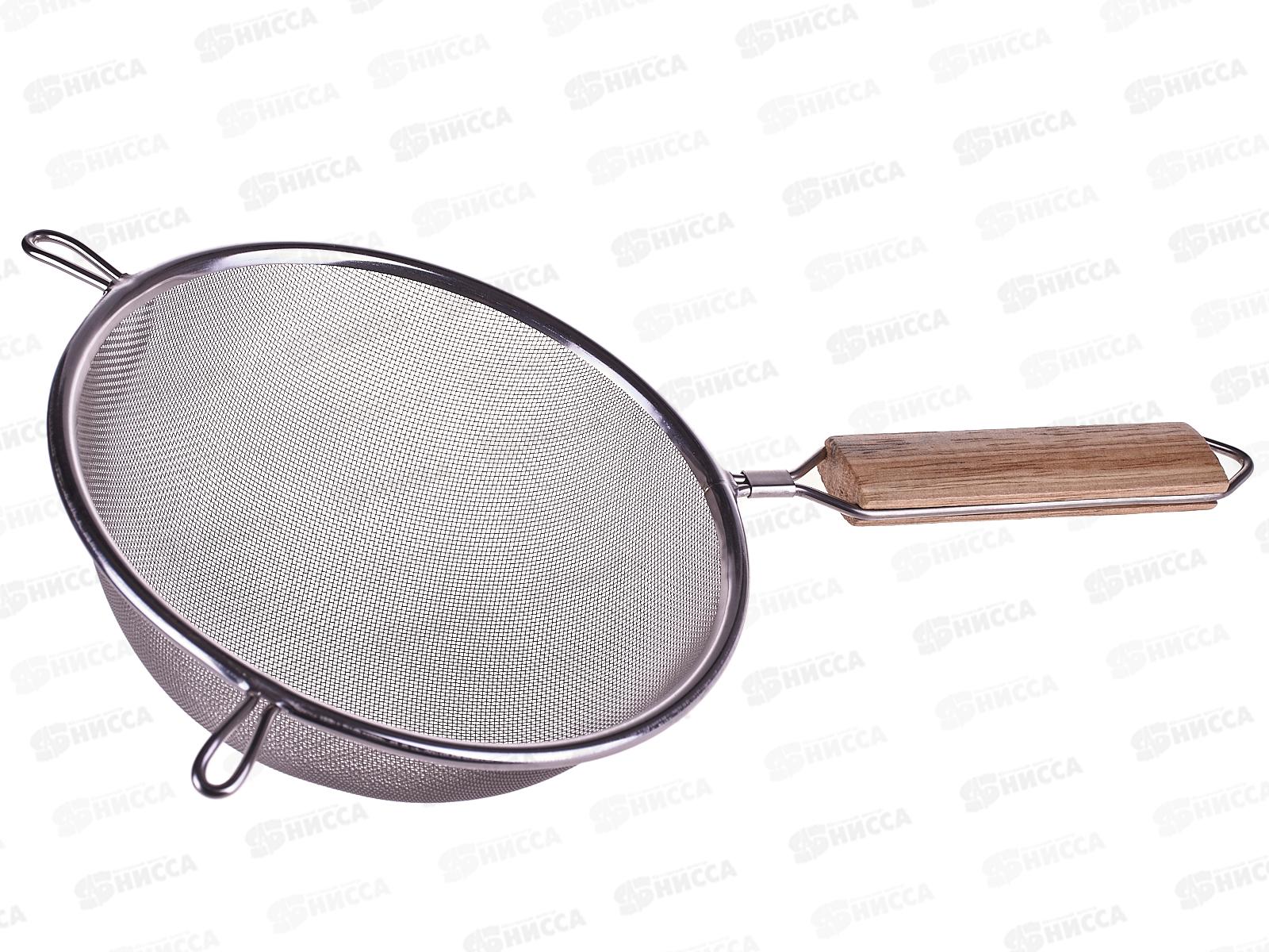 Сито 16,0см нержавеющая сталь с деревянной ручкой AST-005-СДР-16