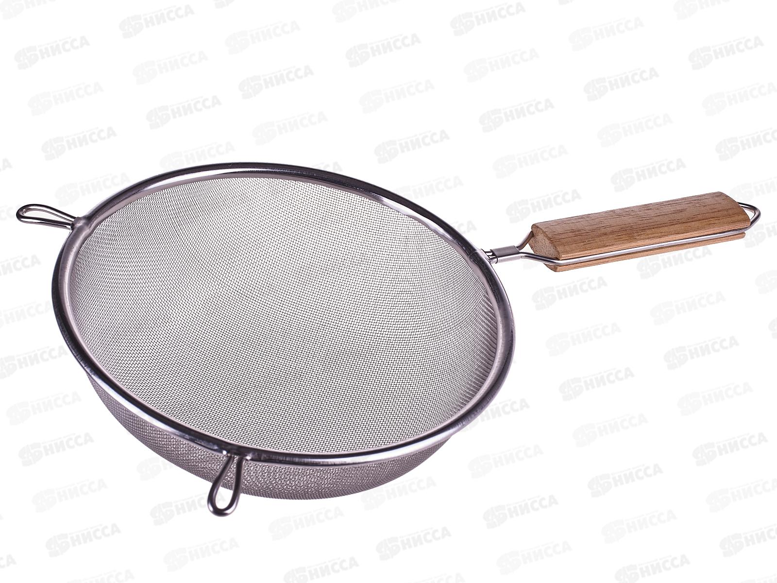Сито 18,0см нержавеющая сталь с деревянной ручкой AST-005-СДР-18