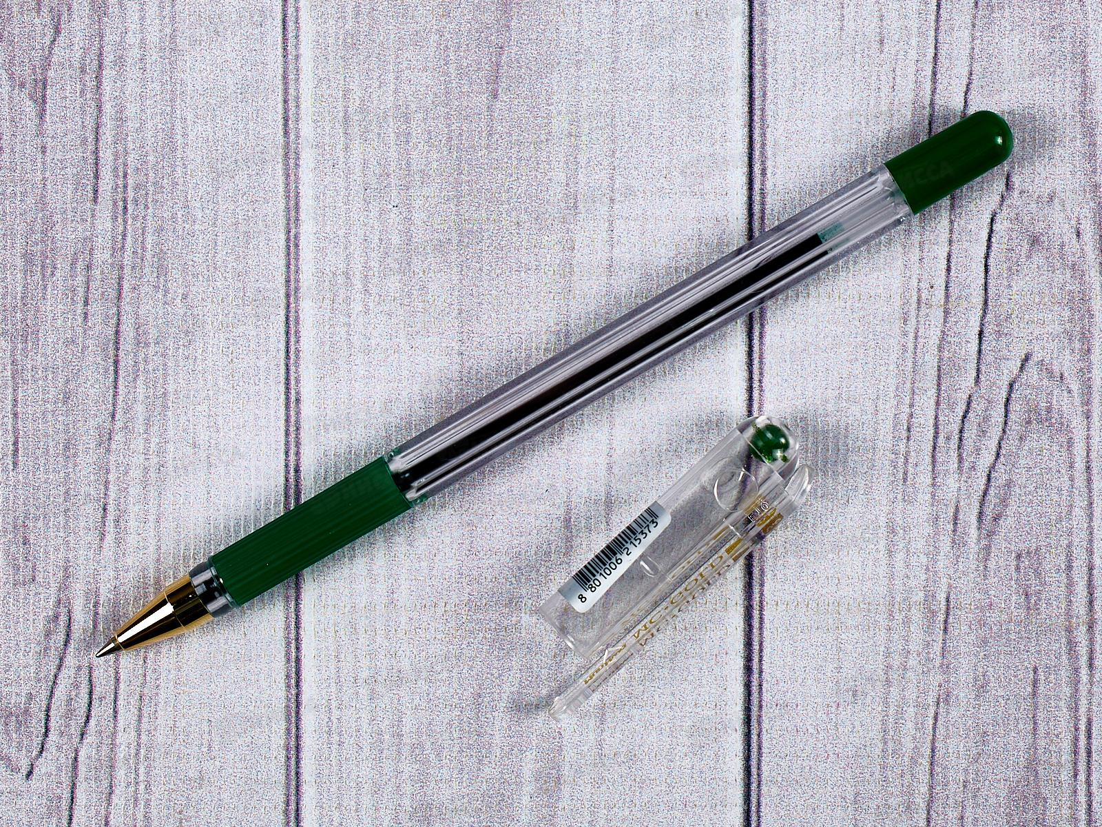 Ручка с металлическим наконечником MC Gold зеленая, 0.5мм, BMC-04 *12/144/1728