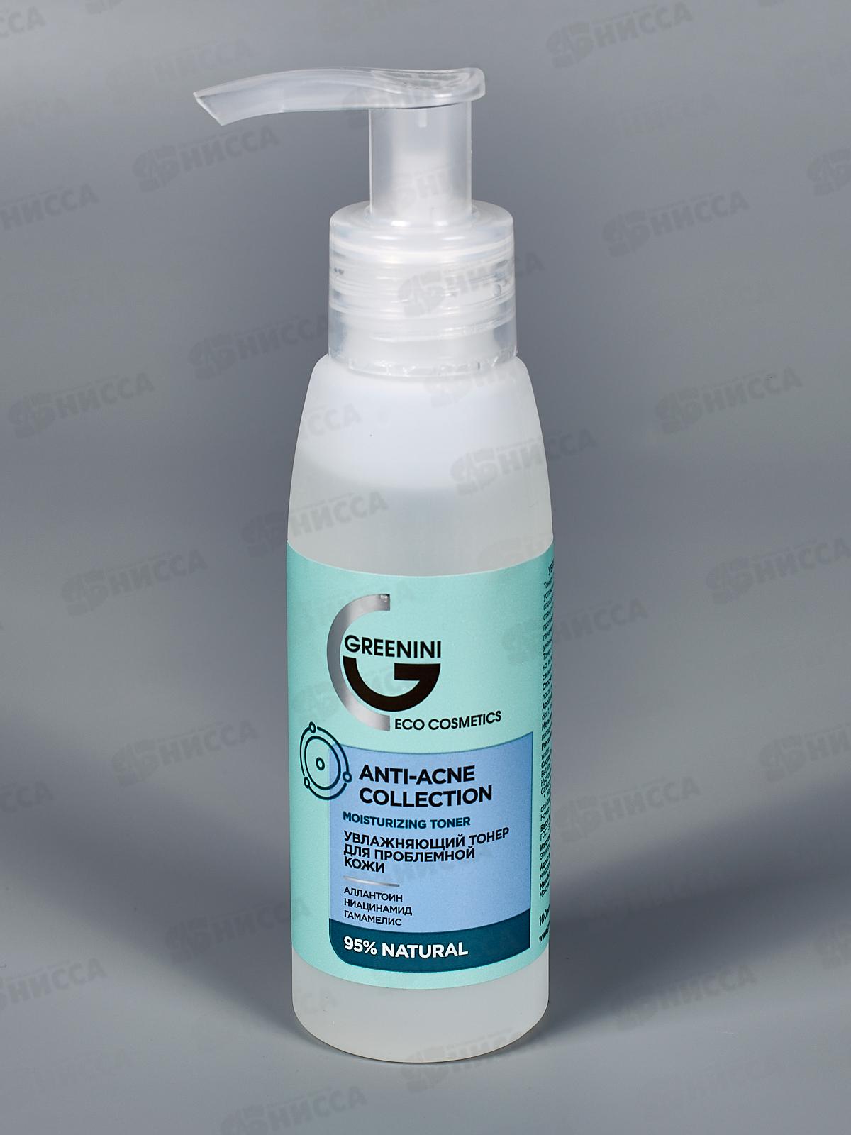 Greenini A-A.C. Увлажняющий тонер для проблемной кожи 100мл *12